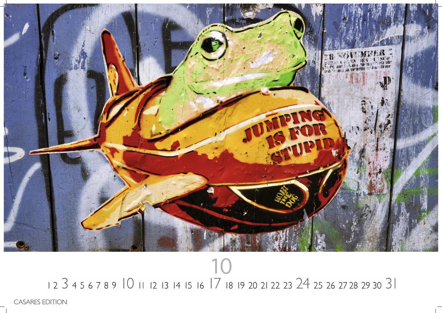 Beispielinhalt (Bild) Berlin Street Art Kalender 2027 - Wandkalender | Fotokalender Deutschland 24x35cm - Vielfalt und Kreativität der urbanen Kunst