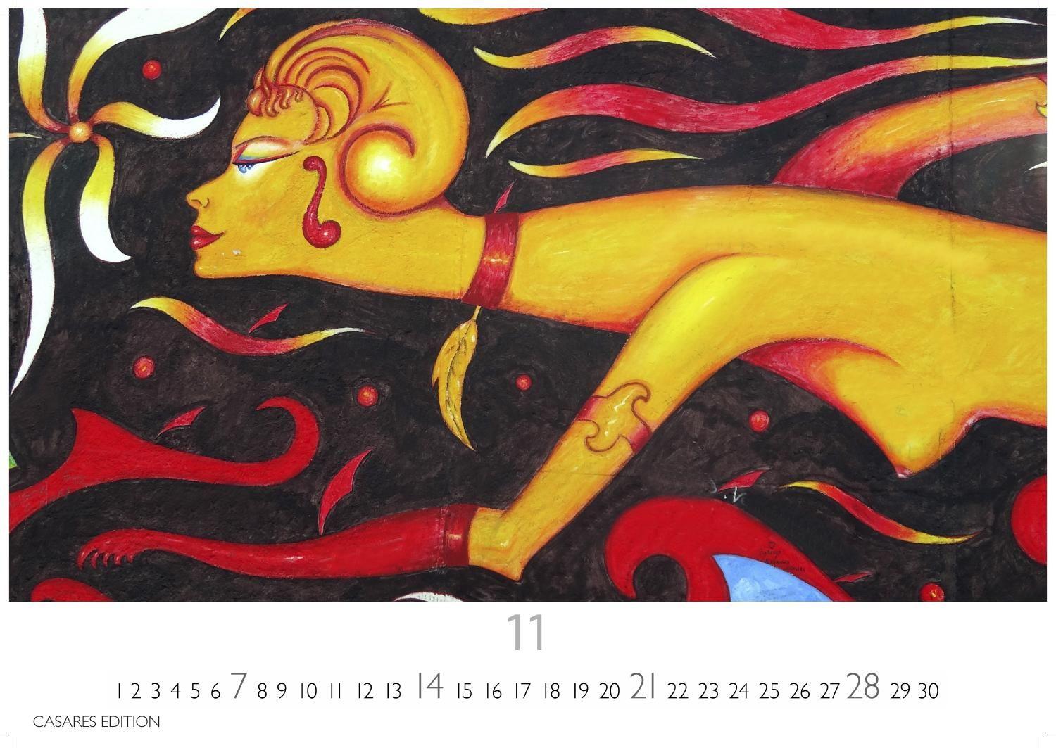 Beispielinhalt (Bild) Berlin Street Art Kalender 2027 - Wandkalender | Fotokalender Deutschland 24x35cm - Vielfalt und Kreativität der urbanen Kunst