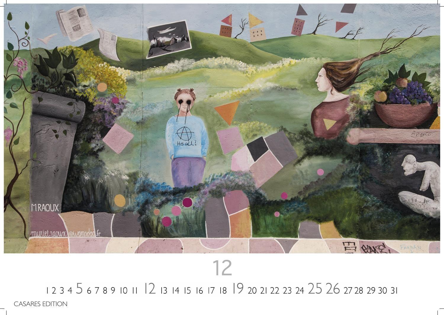 Beispielinhalt (Bild) Berlin Street Art Kalender 2027 - Wandkalender | Fotokalender Deutschland 24x35cm - Vielfalt und Kreativität der urbanen Kunst