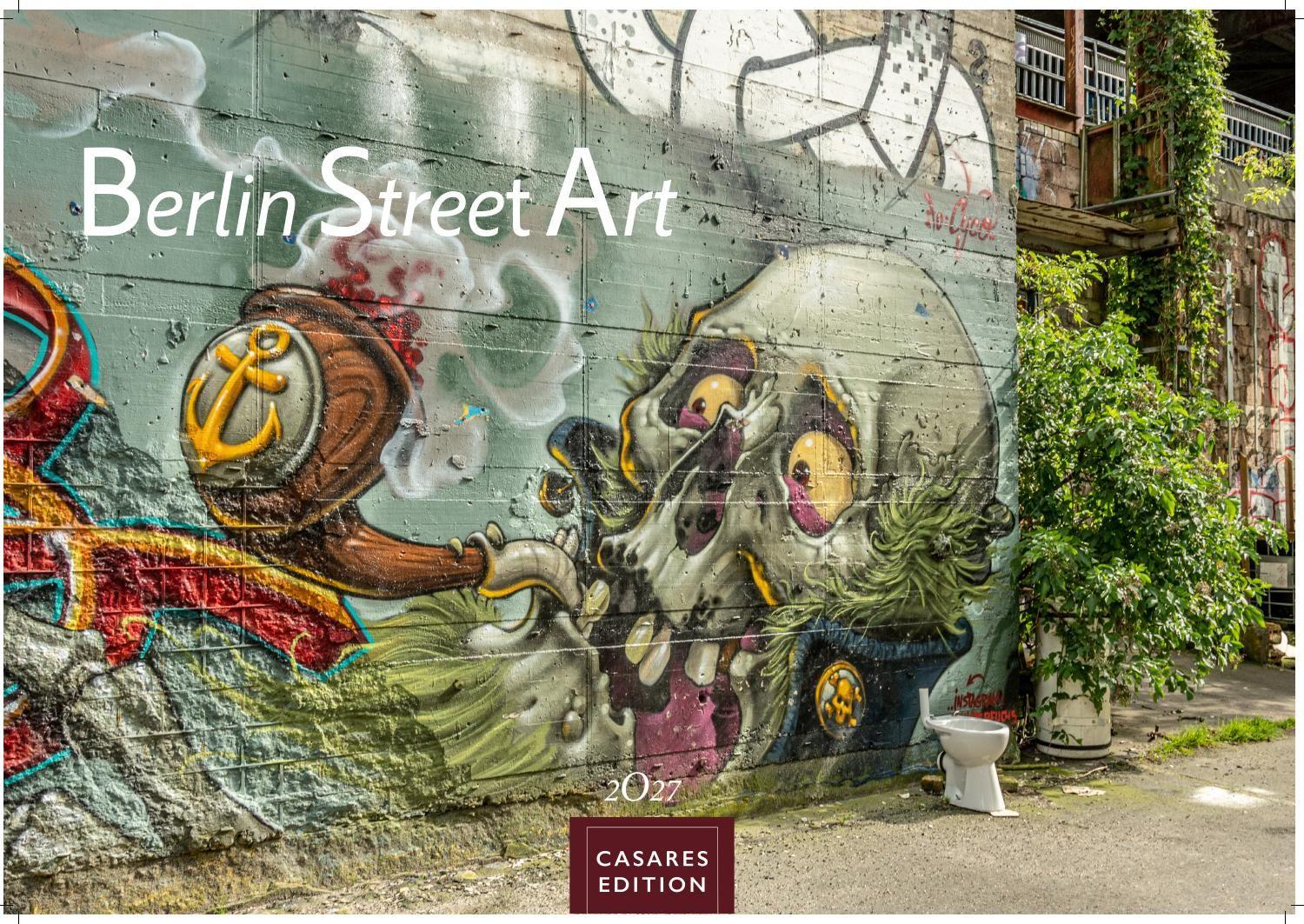 Vorderes Coverbild Berlin Street Art Kalender 2027 - Wandkalender | Fotokalender Deutschland 24x35cm - Vielfalt und Kreativität der urbanen Kunst