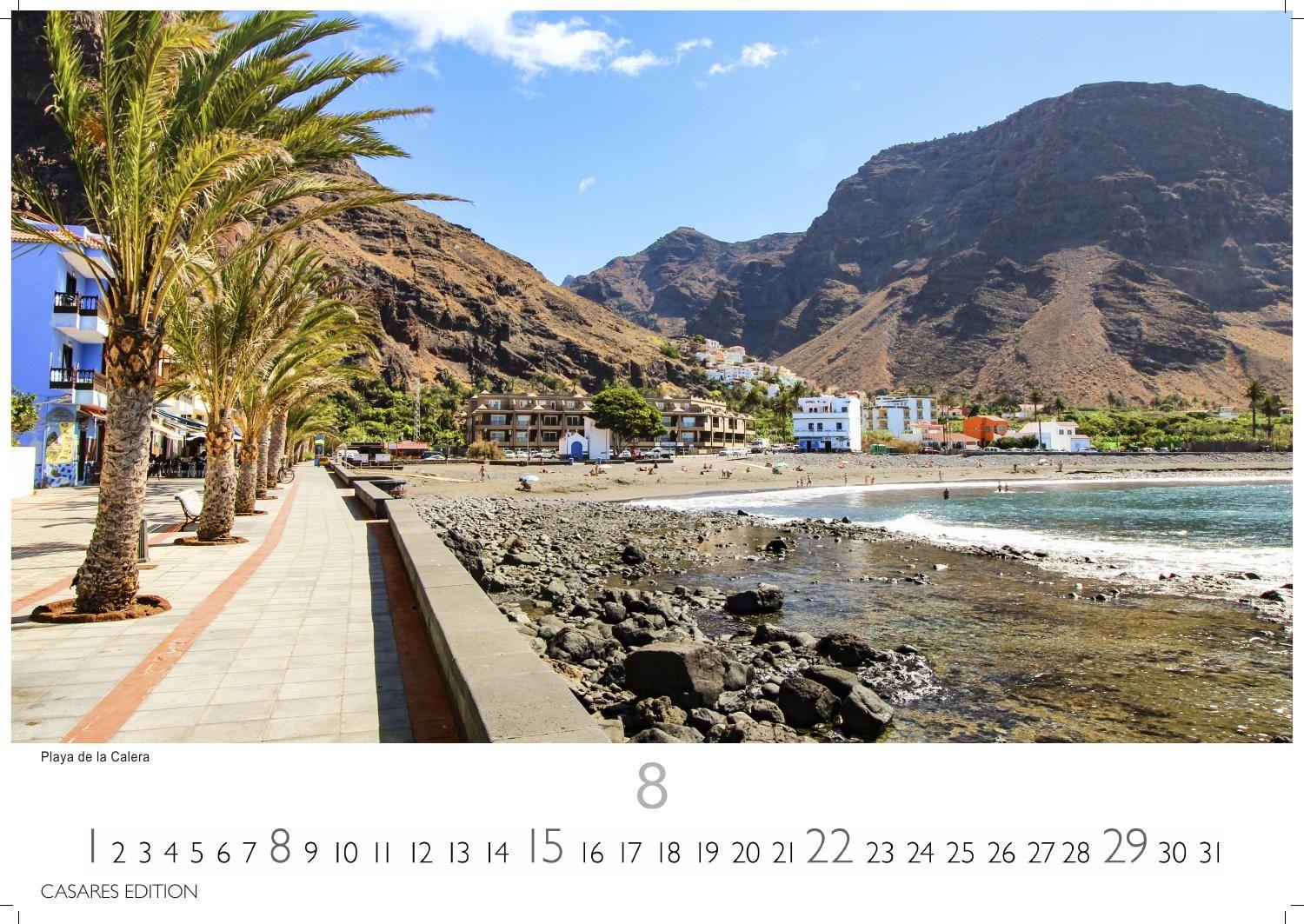 Beispielinhalt (Bild) La Gomera Kalender 2027 - Wandkalender | Fotokalender Spanien 24x35 cm - Atemberaubender . mit den schönsten Motiven der Kanareninsel
