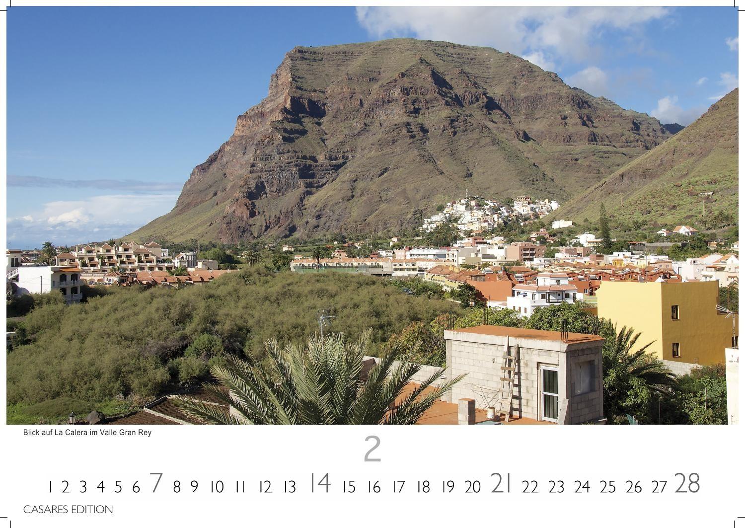 Beispielinhalt (Bild) La Gomera Kalender 2027 - Wandkalender | Fotokalender Spanien 24x35 cm - Atemberaubender . mit den schönsten Motiven der Kanareninsel