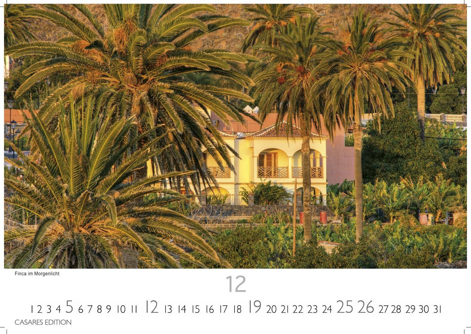 Beispielinhalt (Bild) La Gomera Kalender 2027 - Wandkalender | Fotokalender Spanien 24x35 cm - Atemberaubender . mit den schönsten Motiven der Kanareninsel