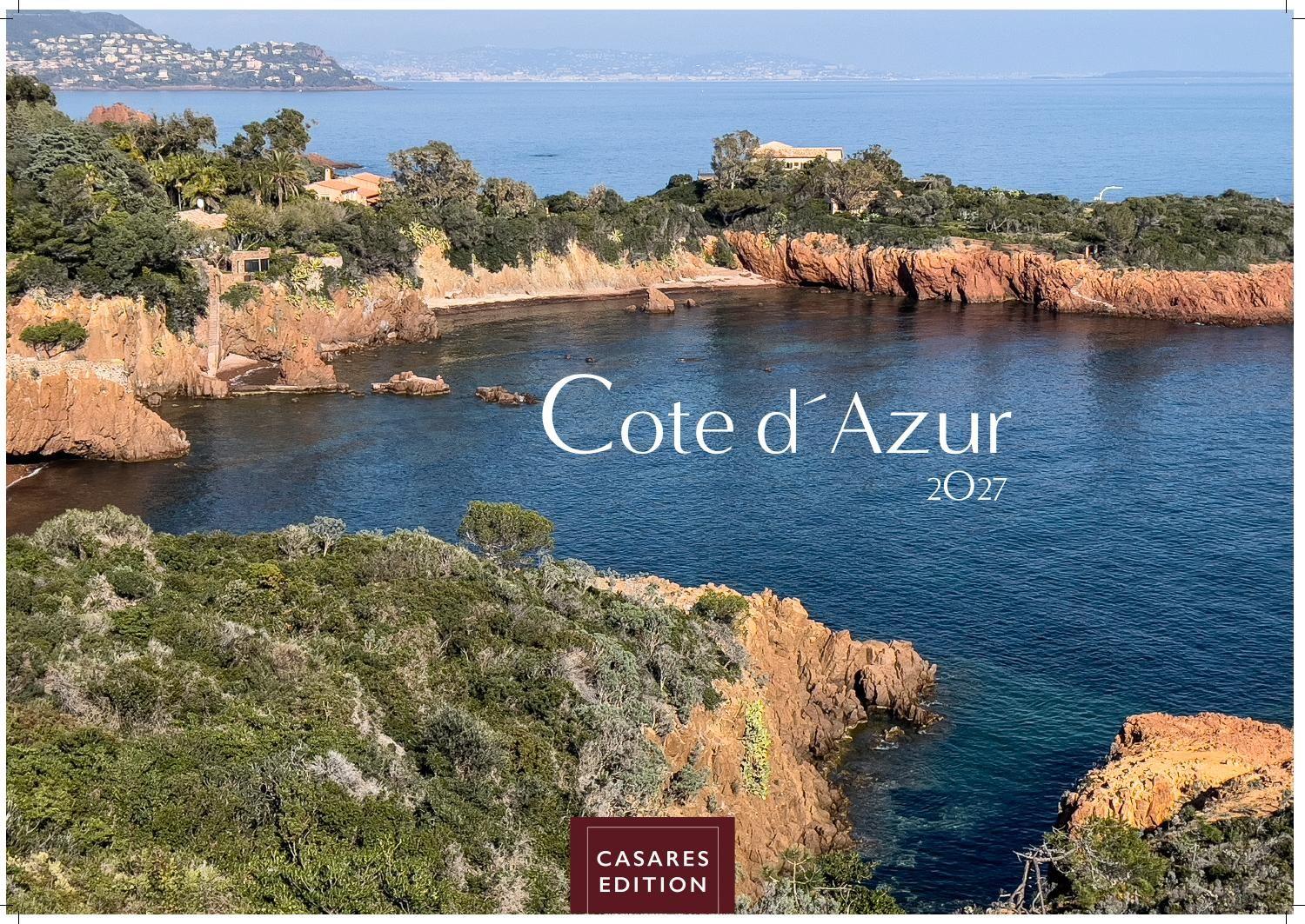 Vorderes Coverbild Cote dÁzur Kalender 2027 - Wandkalender | Fotokalender Frankreich 50x35cm - Atemberaubende Bilder der Côte d'Azur, Nizza, Cannes,unberührte Natur der französische Riviera
