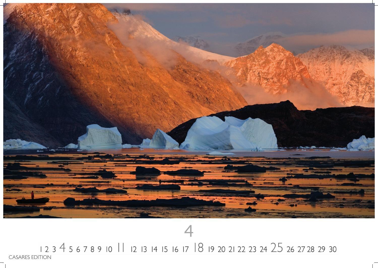 Beispielinhalt (Bild) Arctic Landscape Kalender 2027 - Wandkalender | Fotokalender Naturkalender 35x50cm Grosses Format - 12 faszinierende Fotos von arktische Landschaften | Polarlandschaften
