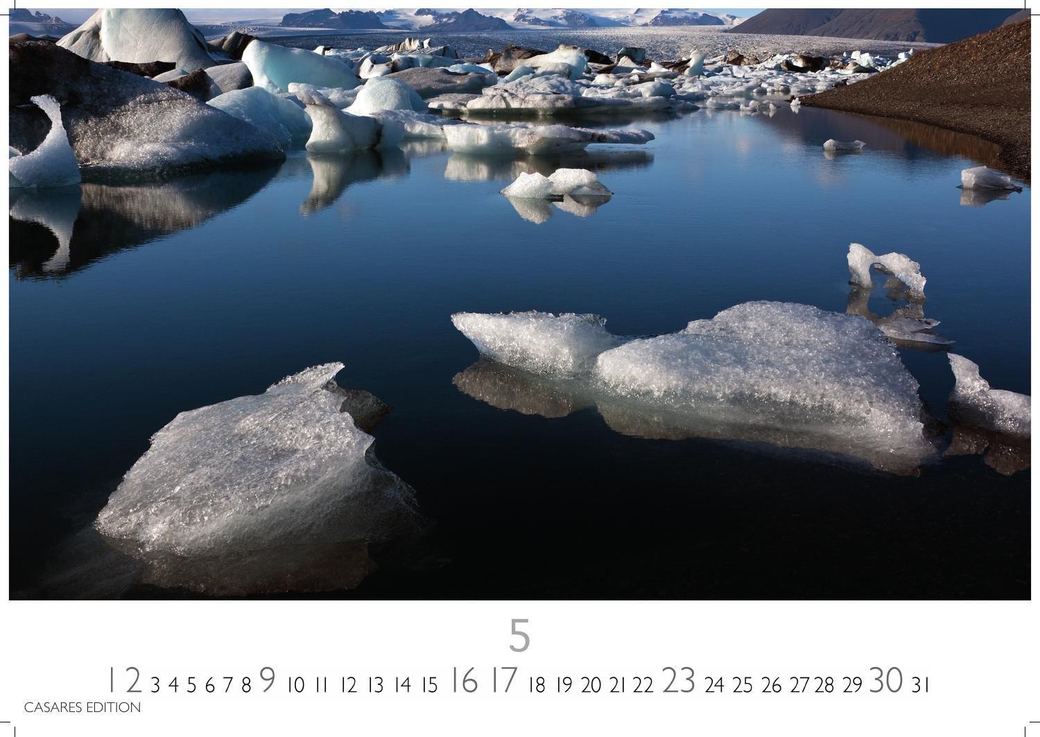 Beispielinhalt (Bild) Arctic Landscape Kalender 2027 - Wandkalender | Fotokalender Naturkalender 35x50cm Grosses Format - 12 faszinierende Fotos von arktische Landschaften | Polarlandschaften
