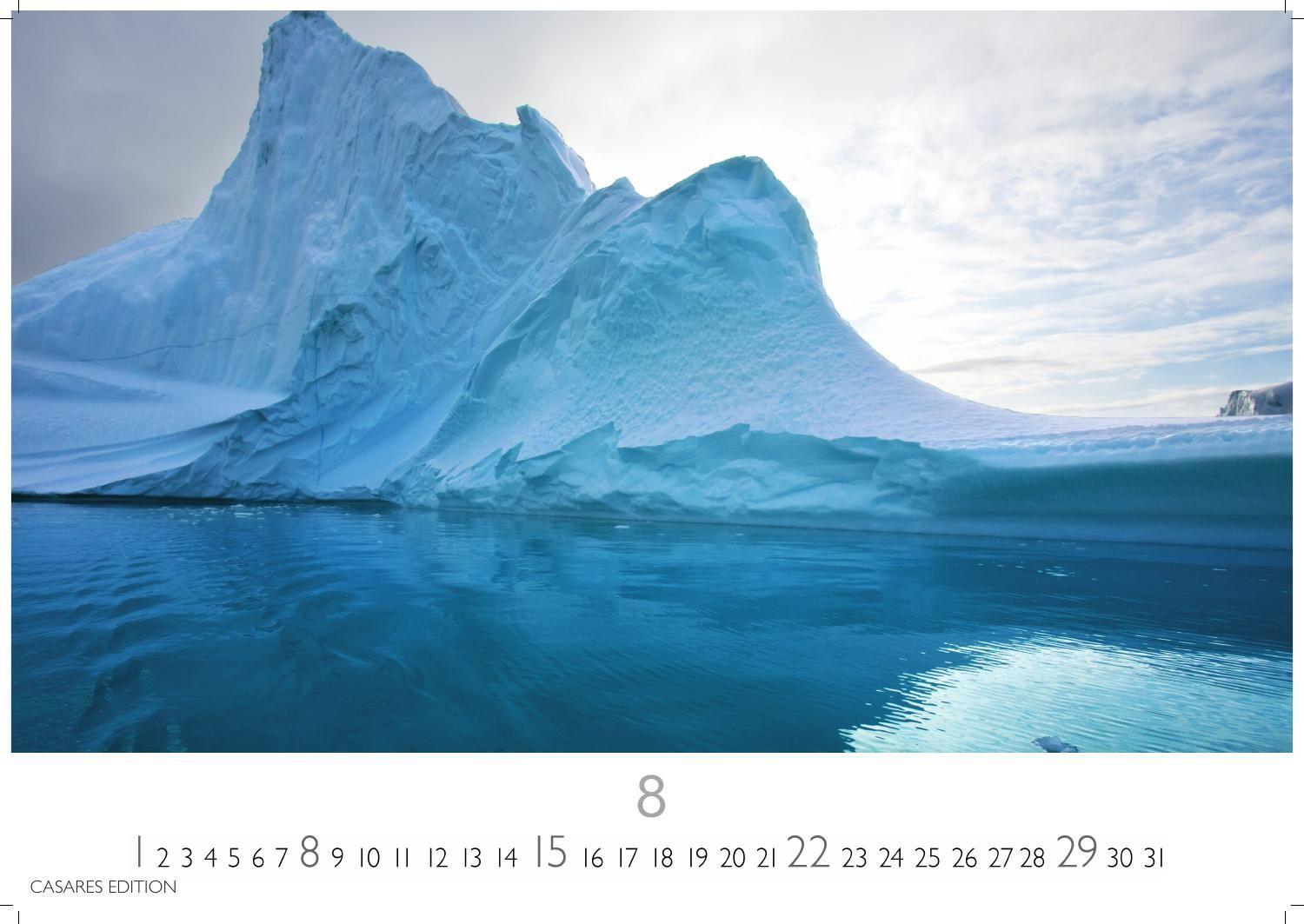 Beispielinhalt (Bild) Arctic Landscape Kalender 2027 - Wandkalender | Fotokalender Naturkalender 35x50cm Grosses Format - 12 faszinierende Fotos von arktische Landschaften | Polarlandschaften