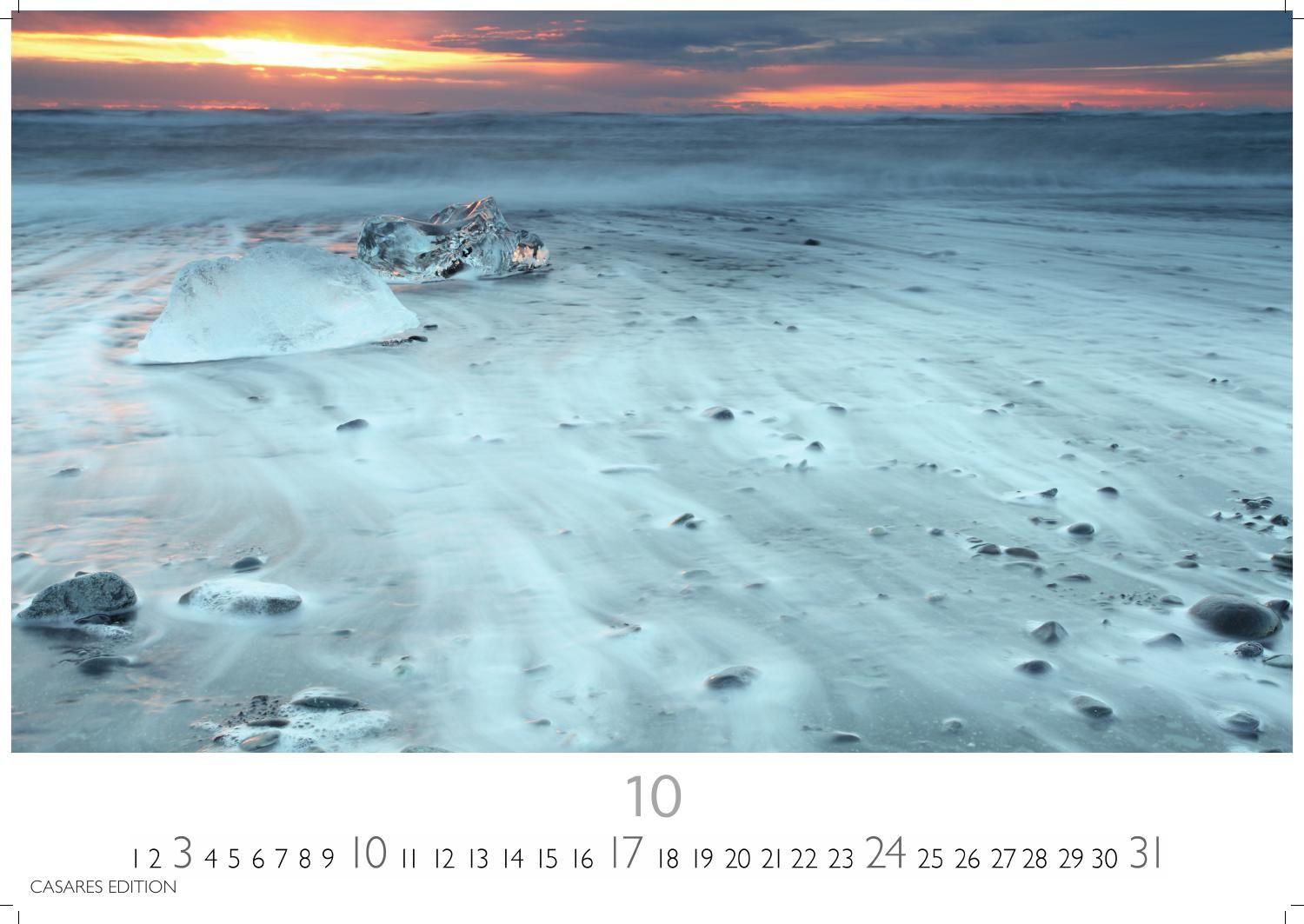 Beispielinhalt (Bild) Arctic Landscape Kalender 2027 - Wandkalender | Fotokalender Naturkalender 35x50cm Grosses Format - 12 faszinierende Fotos von arktische Landschaften | Polarlandschaften