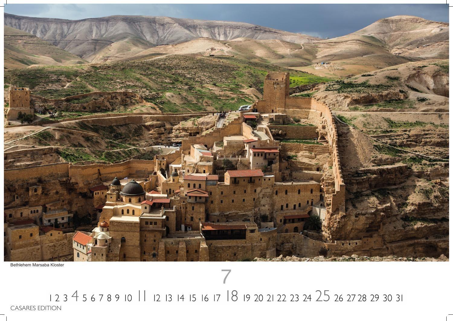 Beispielinhalt (Bild) Israel Kalender 2027 - Wandkalender | Fotokalender Orient 35x50cm - 12 Wunderschöne Fotos Monat für Monat dieses faszinierenden Landes