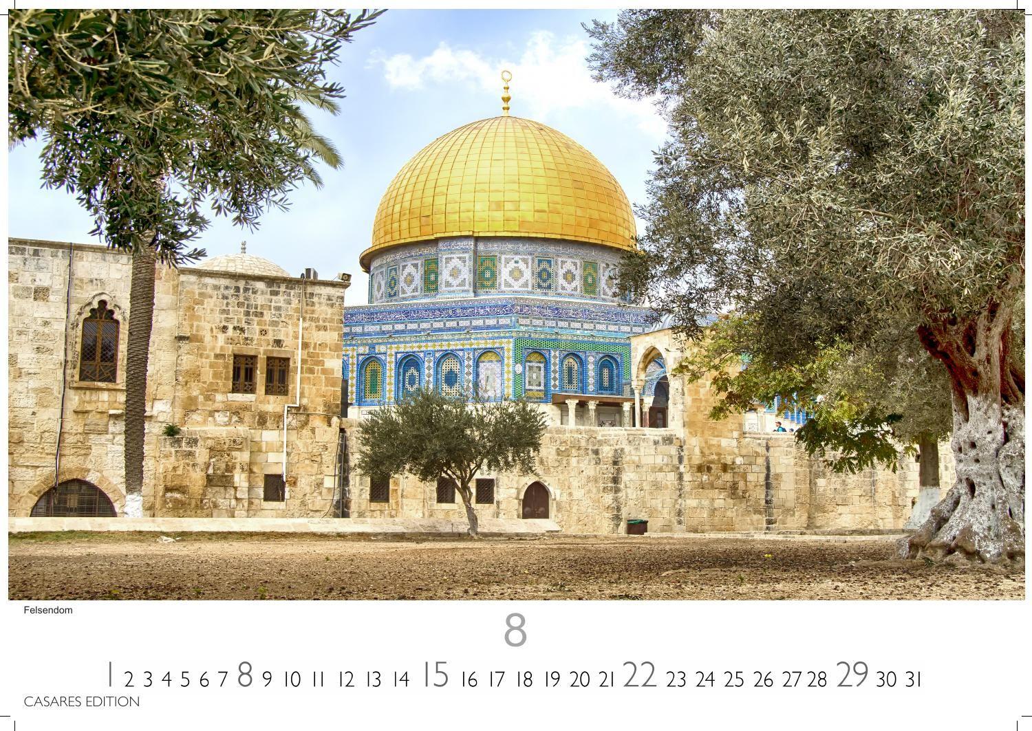 Beispielinhalt (Bild) Israel Kalender 2027 - Wandkalender | Fotokalender Orient 35x50cm - 12 Wunderschöne Fotos Monat für Monat dieses faszinierenden Landes