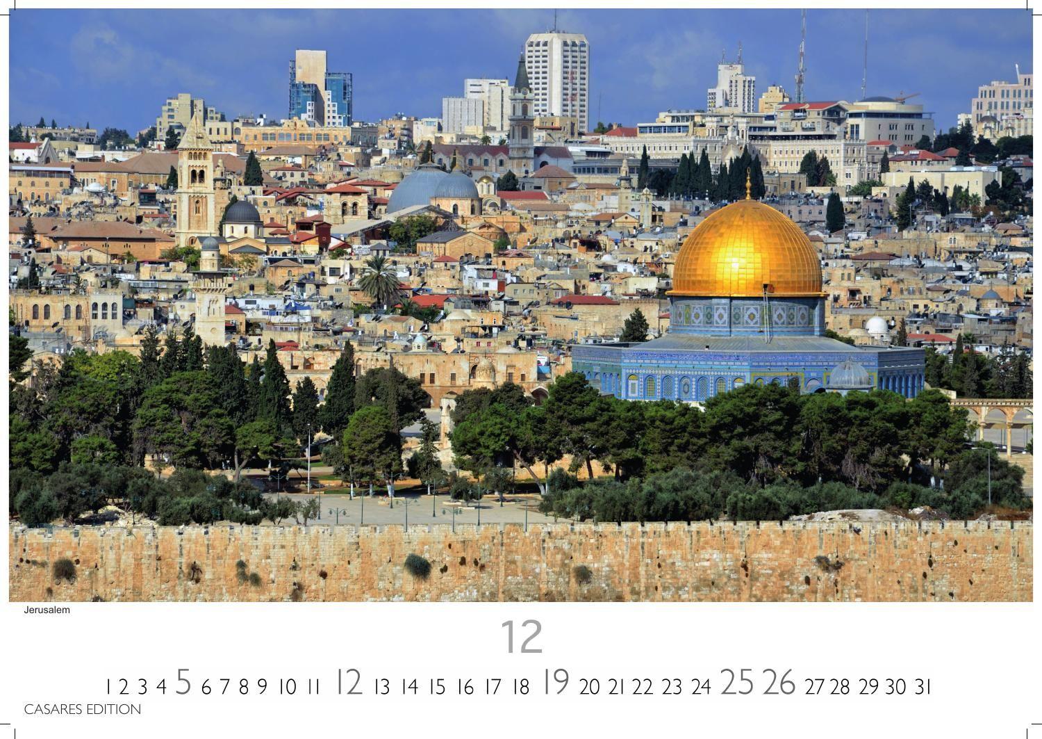 Beispielinhalt (Bild) Israel Kalender 2027 - Wandkalender | Fotokalender Orient 35x50cm - 12 Wunderschöne Fotos Monat für Monat dieses faszinierenden Landes