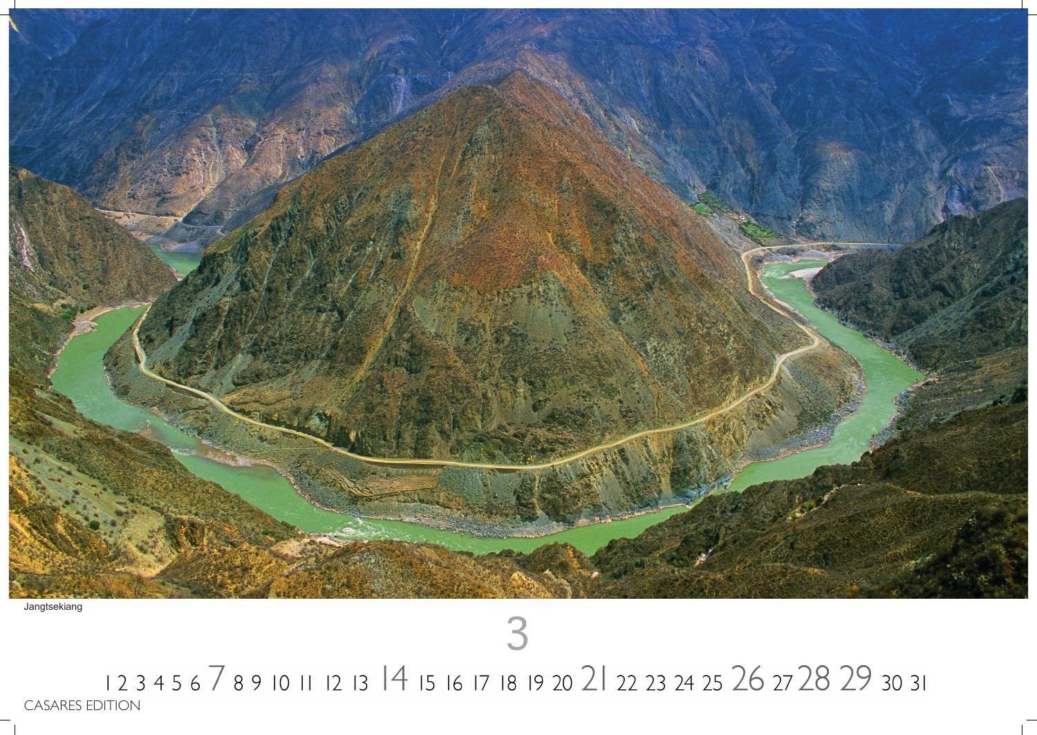 Beispielinhalt (Bild) China Kalender 2027 - Wandkalender | Fotokalender Asien 24x35cm - Wundervolle Landschaften | Tradition und Moderne in 12 faszinierenden Fotos ,Perfekt für China-Liebhaber