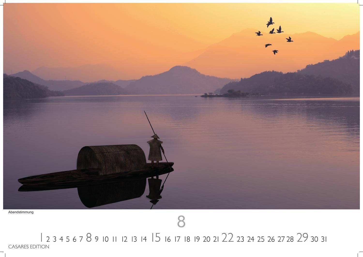 Beispielinhalt (Bild) China Kalender 2027 - Wandkalender | Fotokalender Asien 24x35cm - Wundervolle Landschaften | Tradition und Moderne in 12 faszinierenden Fotos ,Perfekt für China-Liebhaber