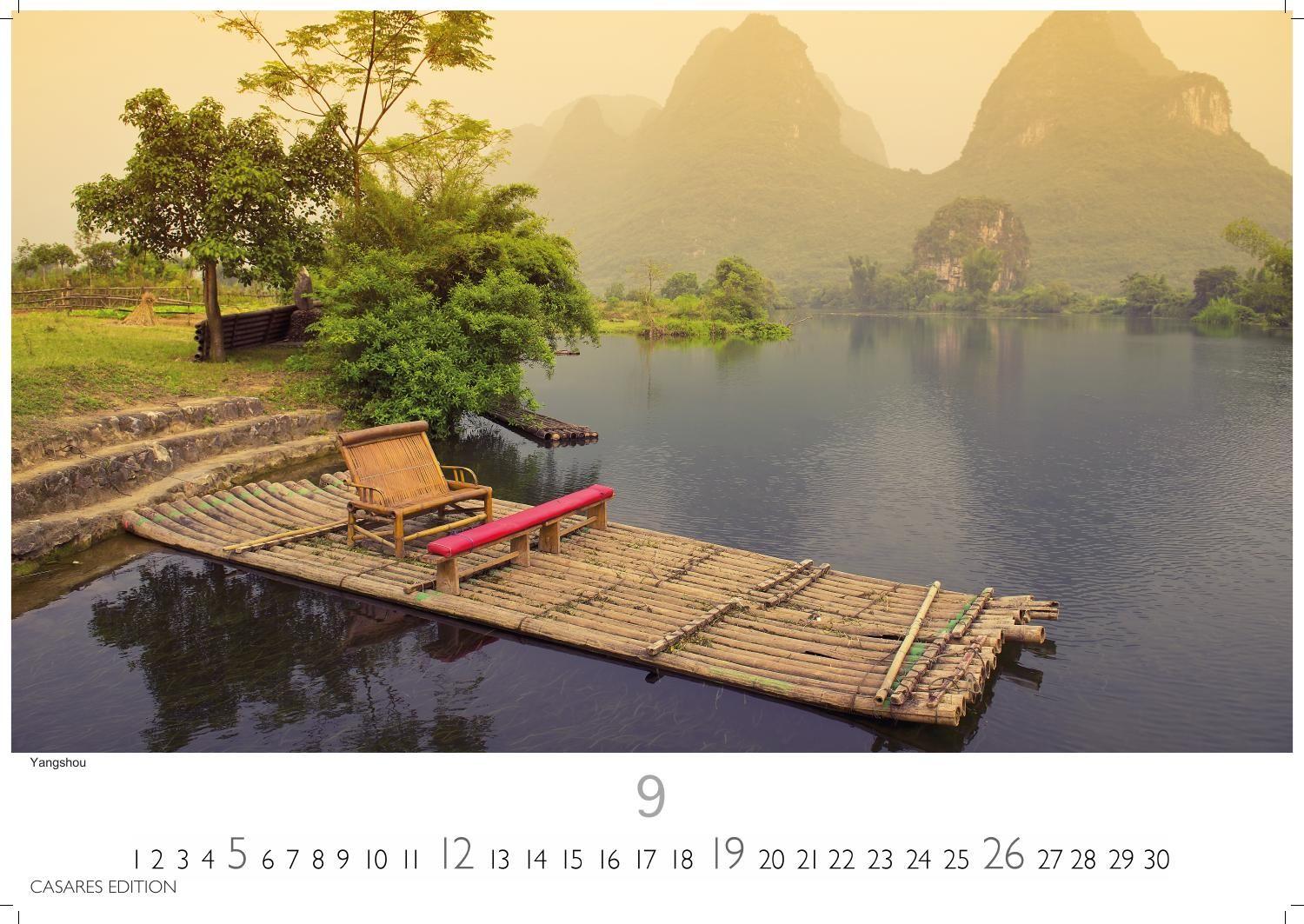 Beispielinhalt (Bild) China Kalender 2027 - Wandkalender | Fotokalender Asien 24x35cm - Wundervolle Landschaften | Tradition und Moderne in 12 faszinierenden Fotos ,Perfekt für China-Liebhaber