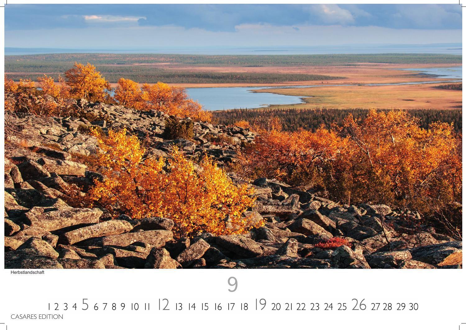 Beispielinhalt (Bild) Finnland Kalender 2027 - Wandkalender | Fotokalender Nordeuropa 35x50cm Grosses Format - mit beeindruckenden Naturaufnahmen aus Finnland