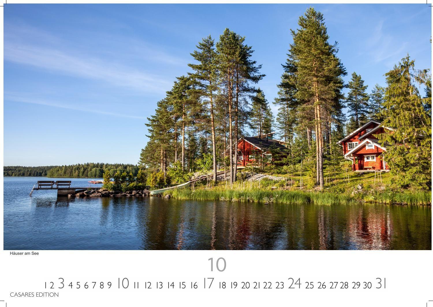 Beispielinhalt (Bild) Finnland Kalender 2027 - Wandkalender | Fotokalender Nordeuropa 35x50cm Grosses Format - mit beeindruckenden Naturaufnahmen aus Finnland