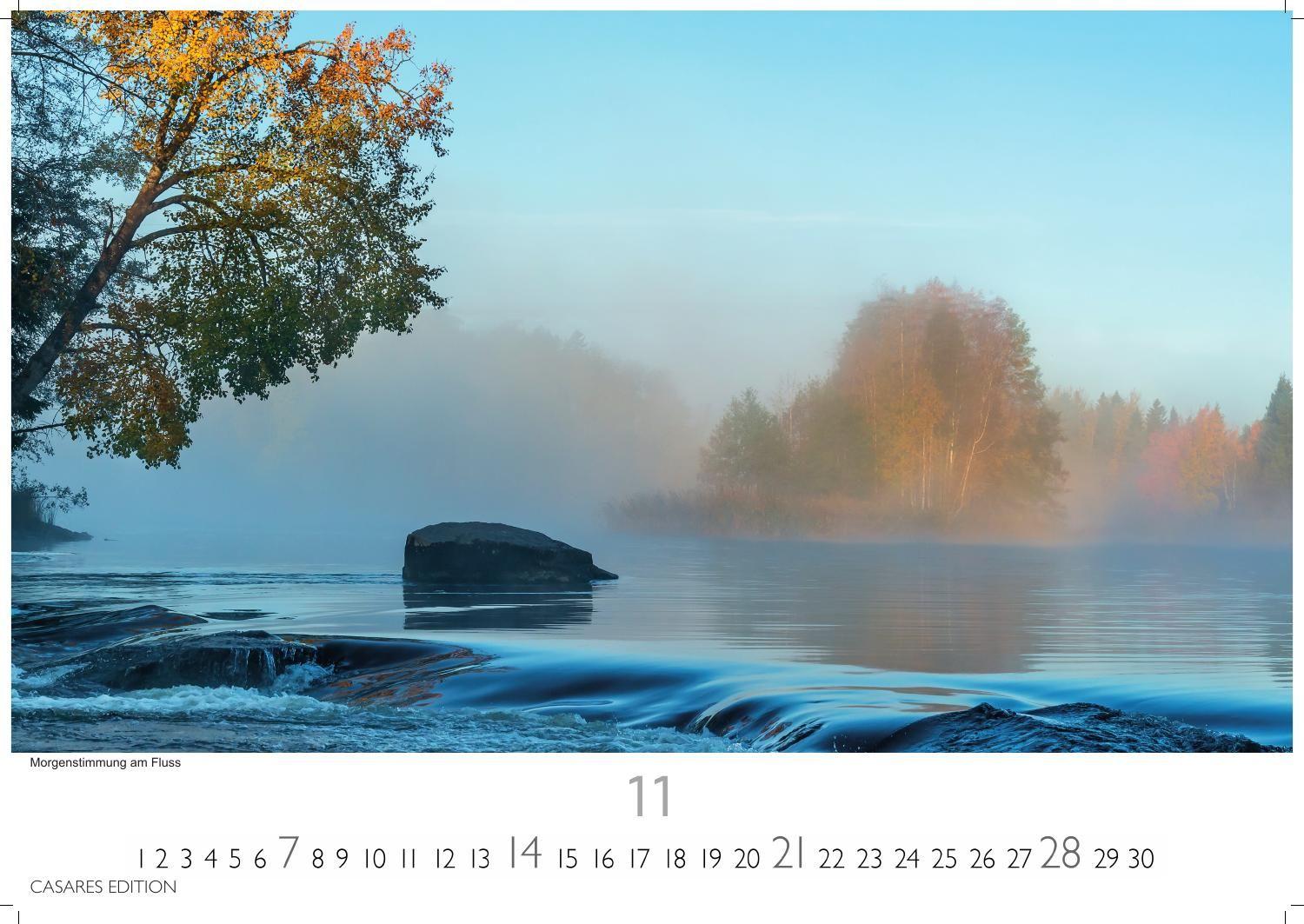Beispielinhalt (Bild) Finnland Kalender 2027 - Wandkalender | Fotokalender Nordeuropa 35x50cm Grosses Format - mit beeindruckenden Naturaufnahmen aus Finnland