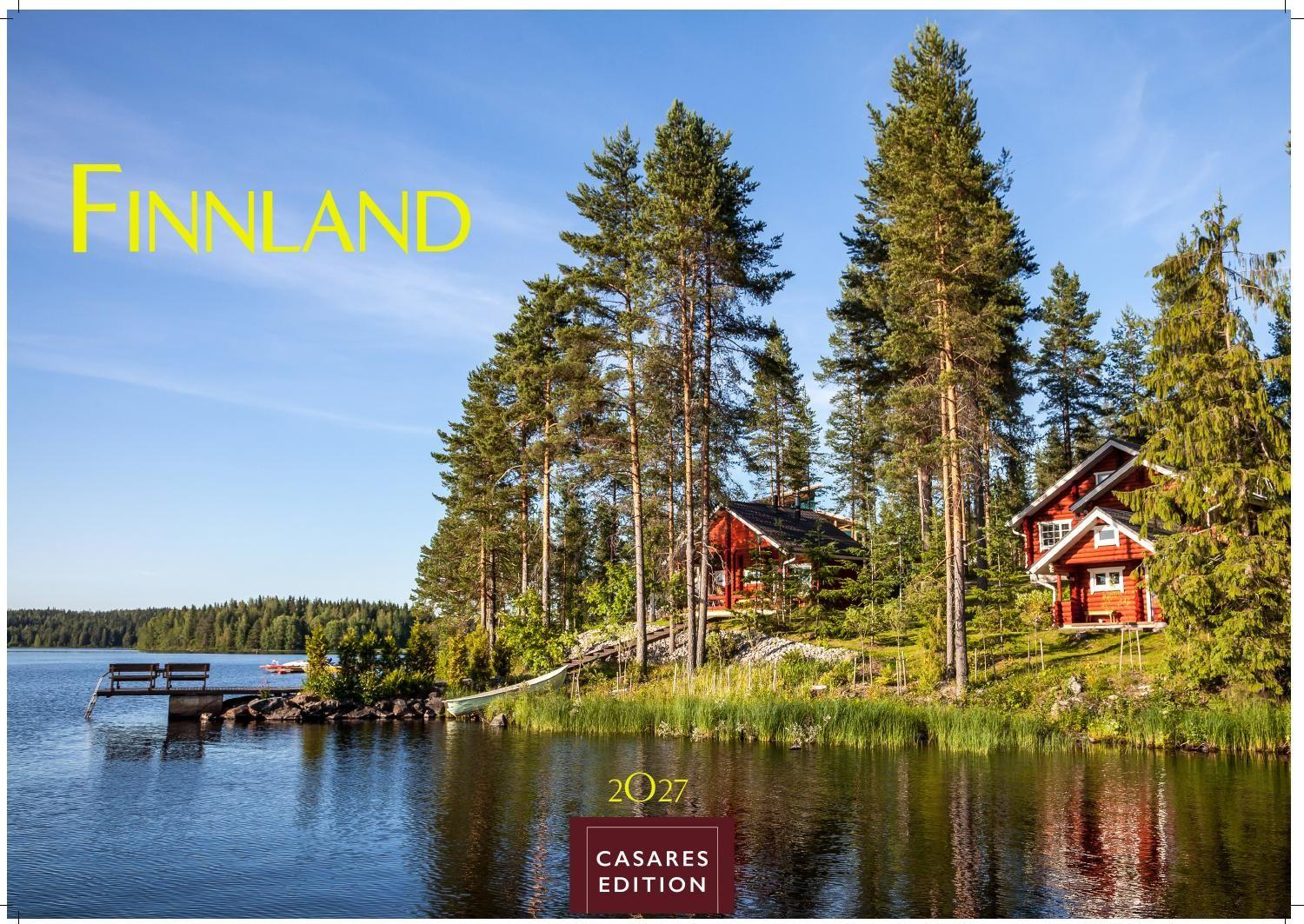 Vorderes Coverbild Finnland Kalender 2027 - Wandkalender | Fotokalender Nordeuropa 35x50cm Grosses Format - mit beeindruckenden Naturaufnahmen aus Finnland