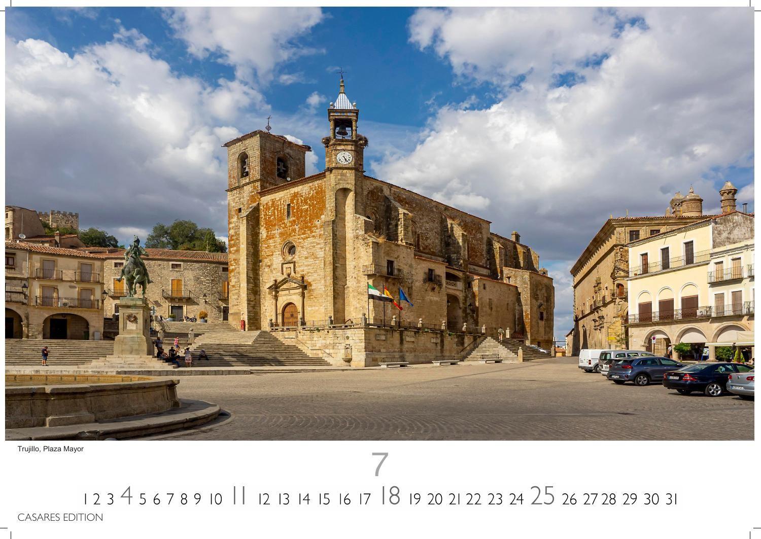 Beispielinhalt (Bild) Spanien Kalender 2027 - Wandkalender | Fotokalender Spanien 35x50 cm- Premium . mit 12 faszinierenden Fotos