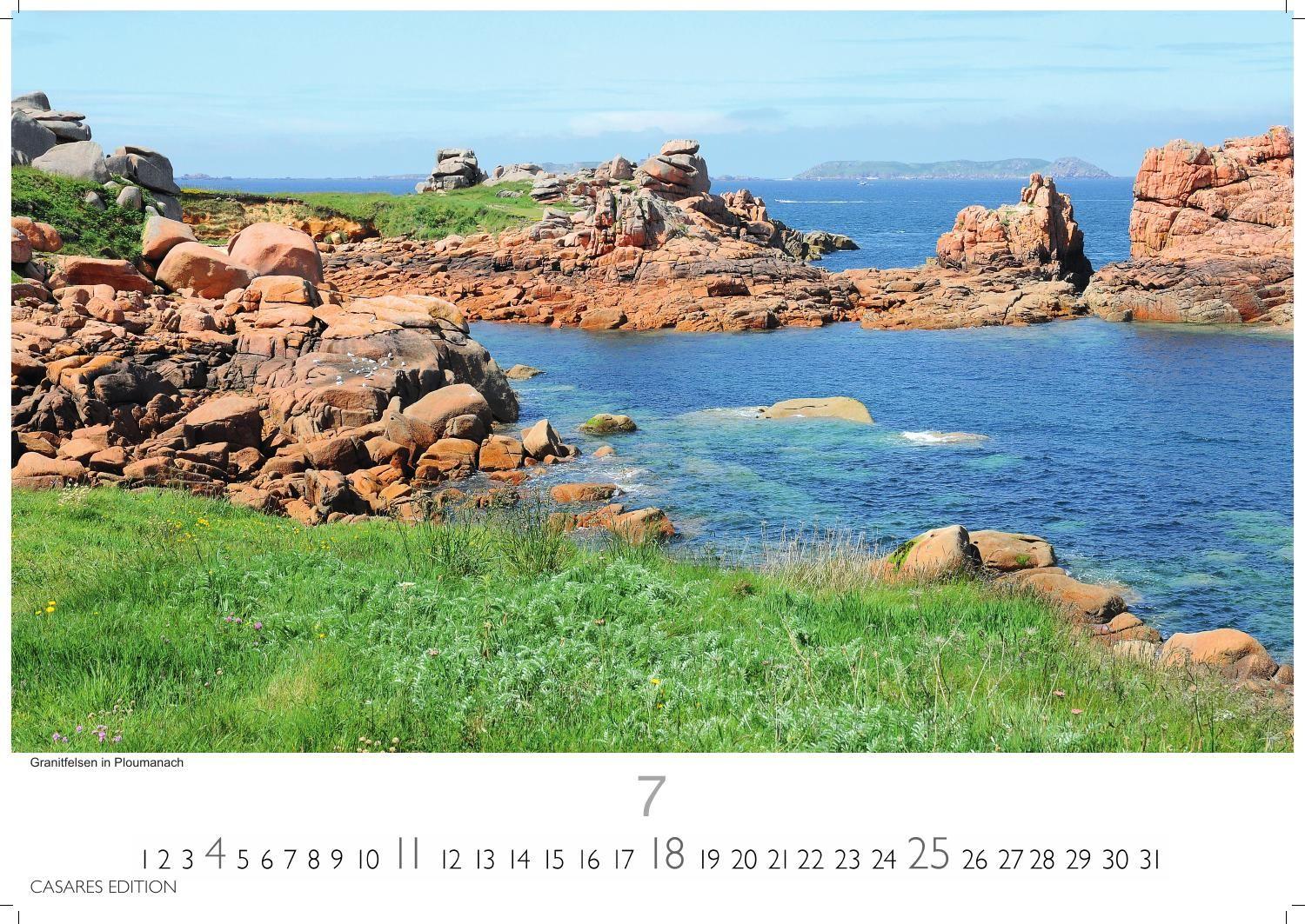 Beispielinhalt (Bild) Bretagne Kalender 2027 - Wandkalender | Fotokalender Frankreich 35x50cm - Hochwertiger . mit atemberaubenden Landschaftsbildern, Natur, Küsten & Kultur - Perfekt für Natur- und Reiseenthusiasten