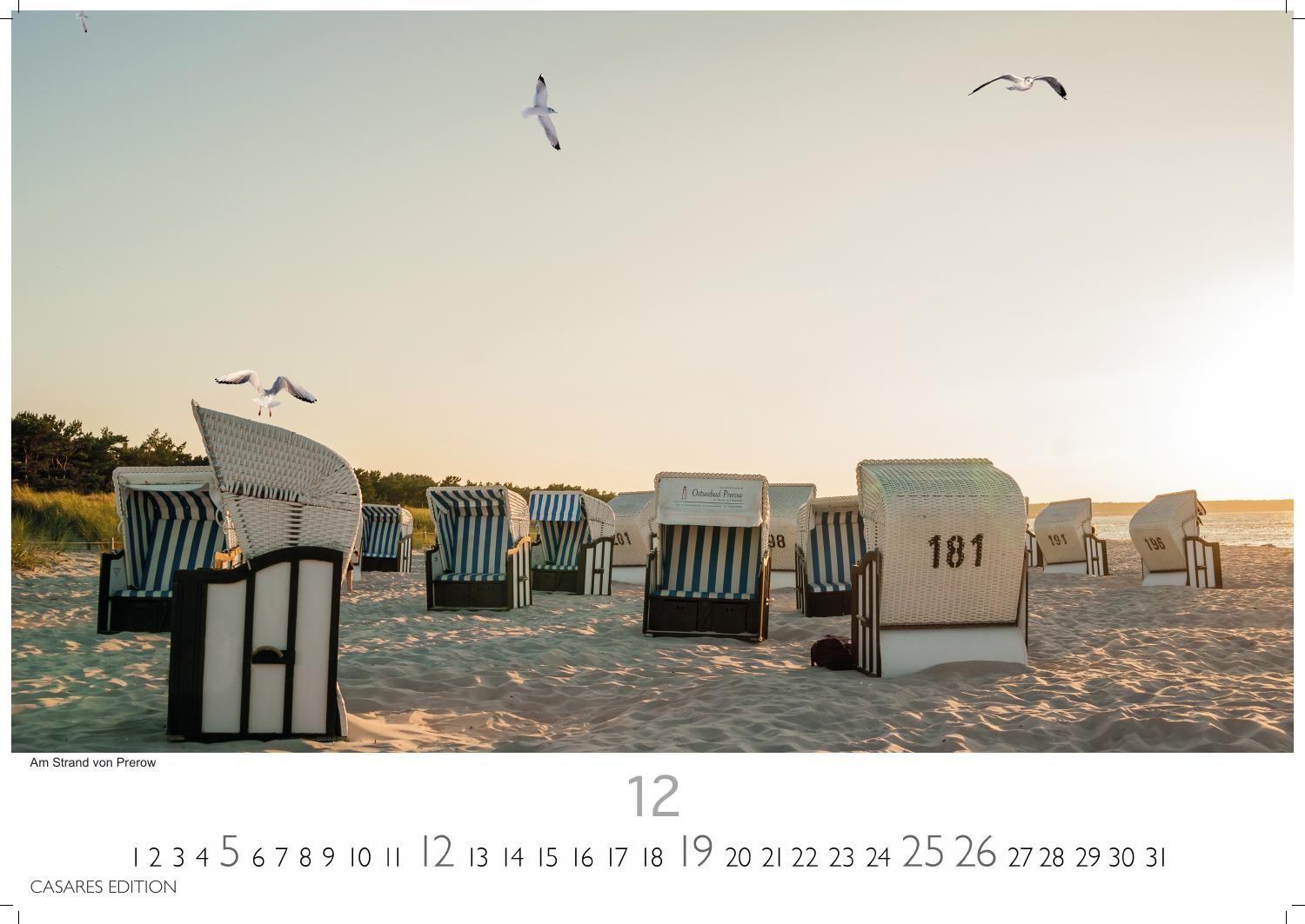 Beispielinhalt (Bild) Ostseeküste Kalender 2027 - Wandkalender | Fotokalender Deutschland 35x50cm |mit maritimen Fotomotiven - Strände, Leuchttürme, Küstenlandschaften im Jahreslauf