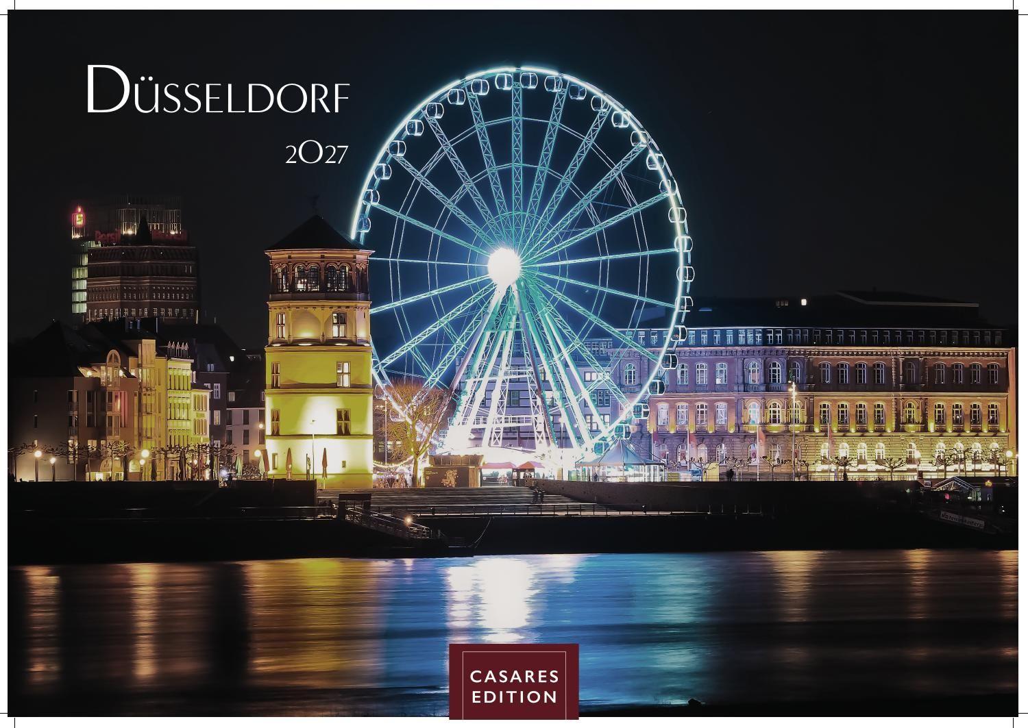 Vorderes Coverbild Düsseldorf Kalender 2027 - Wandkalender | Fotokalender Deutschland 50x35cm - 12 großformatige Fotomotive in Top-Qualität der Rheinmetropole