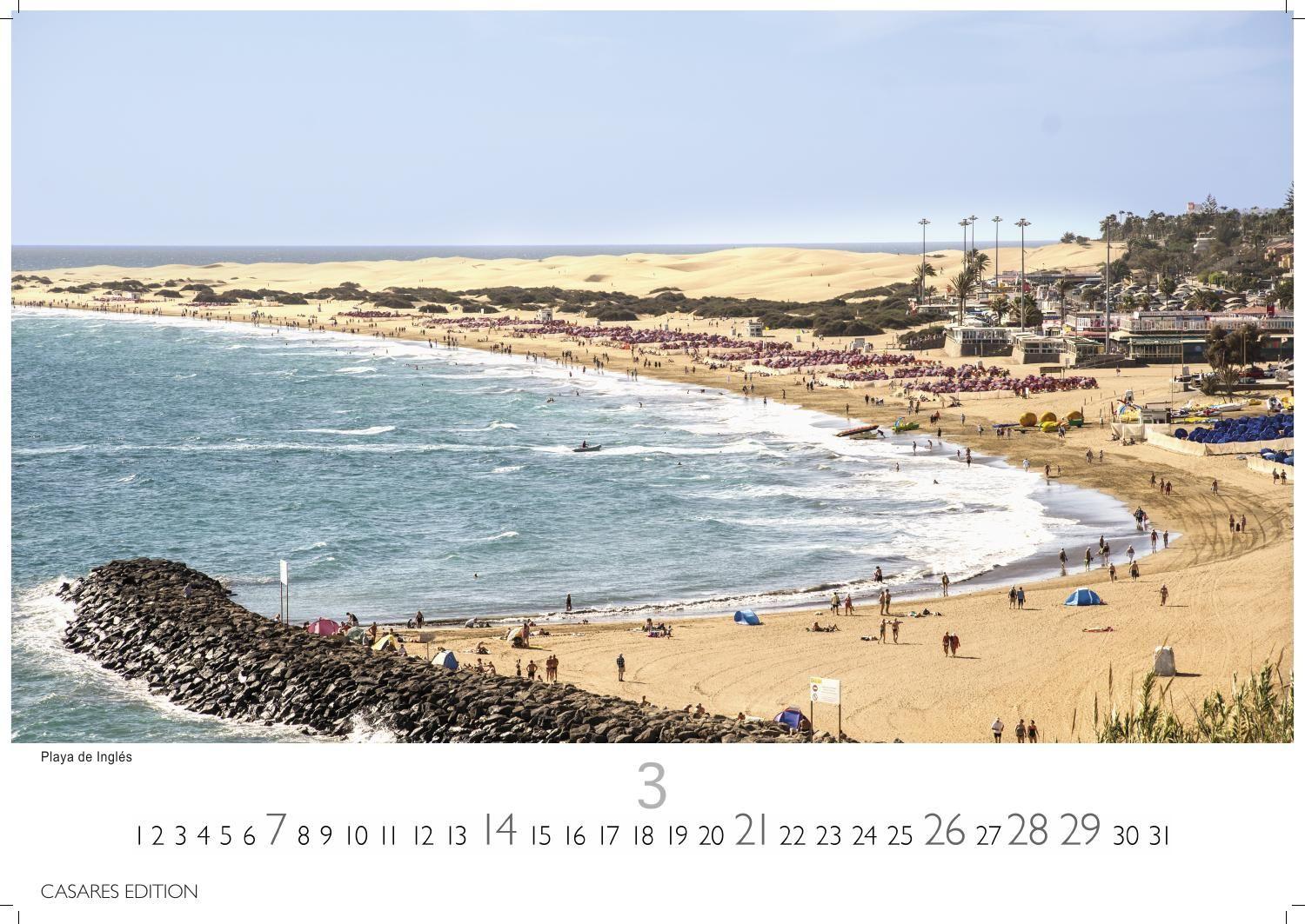 Beispielinhalt (Bild) Gran Canaria Kalender 2027 - Wandkalender | Fotokalender Spanien 50x35 cm - Premium . dieser bezaubernden Insel