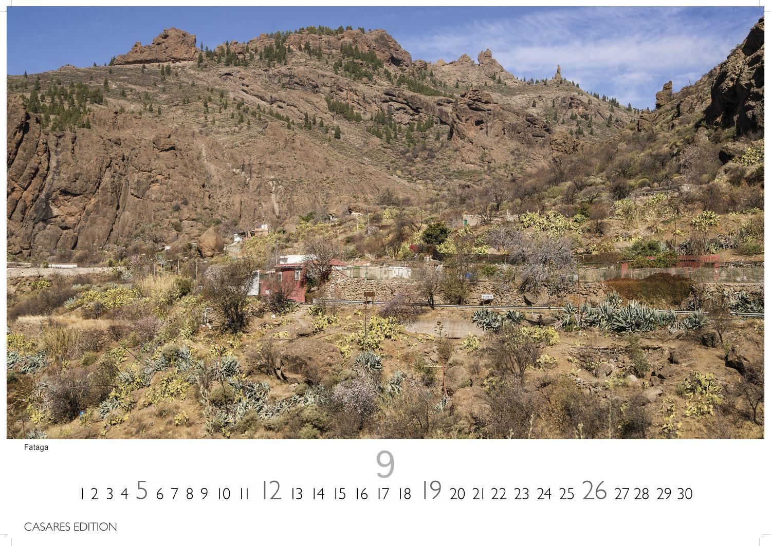 Beispielinhalt (Bild) Gran Canaria Kalender 2027 - Wandkalender | Fotokalender Spanien 50x35 cm - Premium . dieser bezaubernden Insel