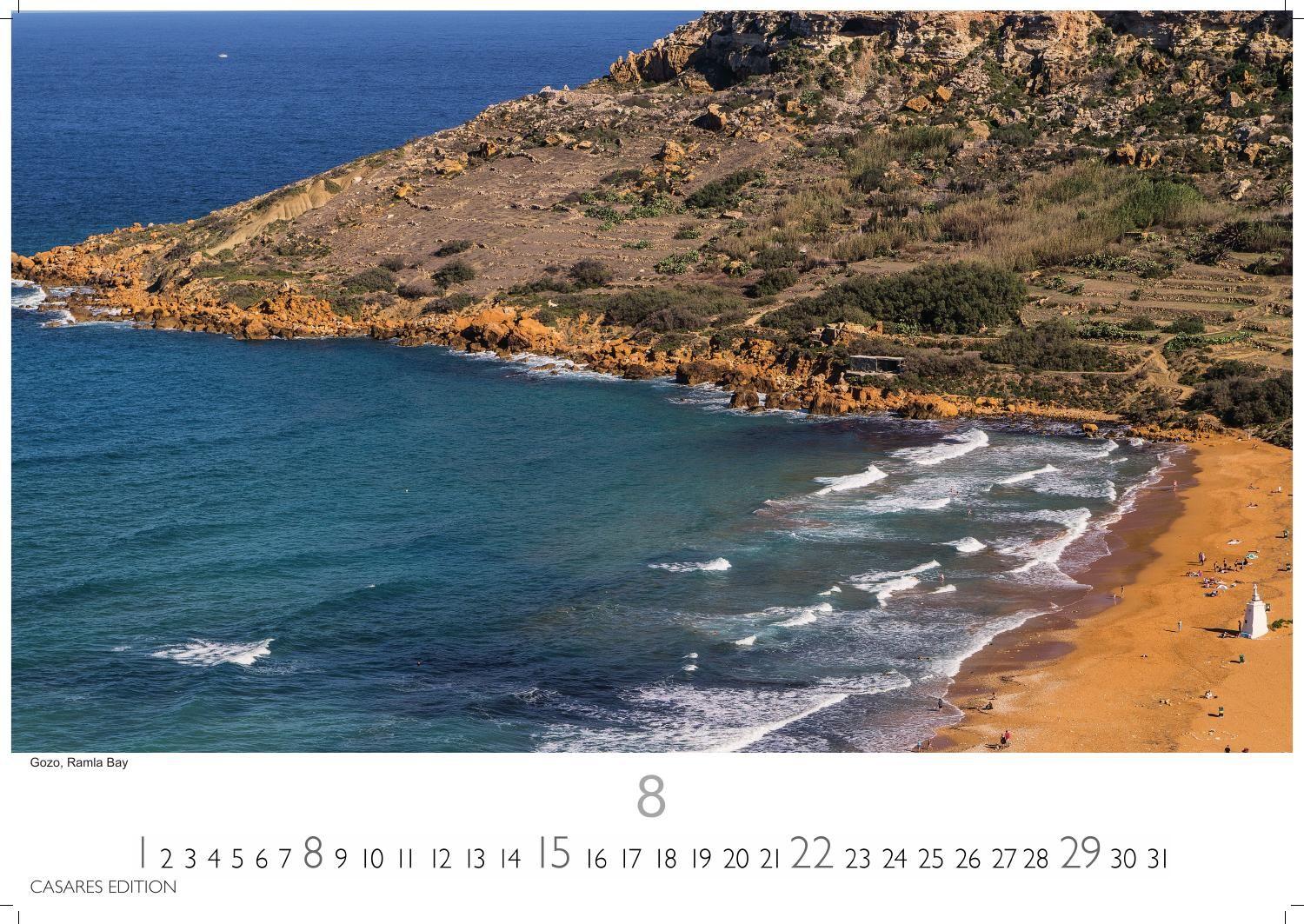 Beispielinhalt (Bild) Malta Kalender 2027 - Wandkalender | Fotokalender Südeuropa 35x50cm - Hochwertiger . mit atemberaubenden Fotos von Malta - ideal für Liebhaber der Insel und Reiseliebhaber.