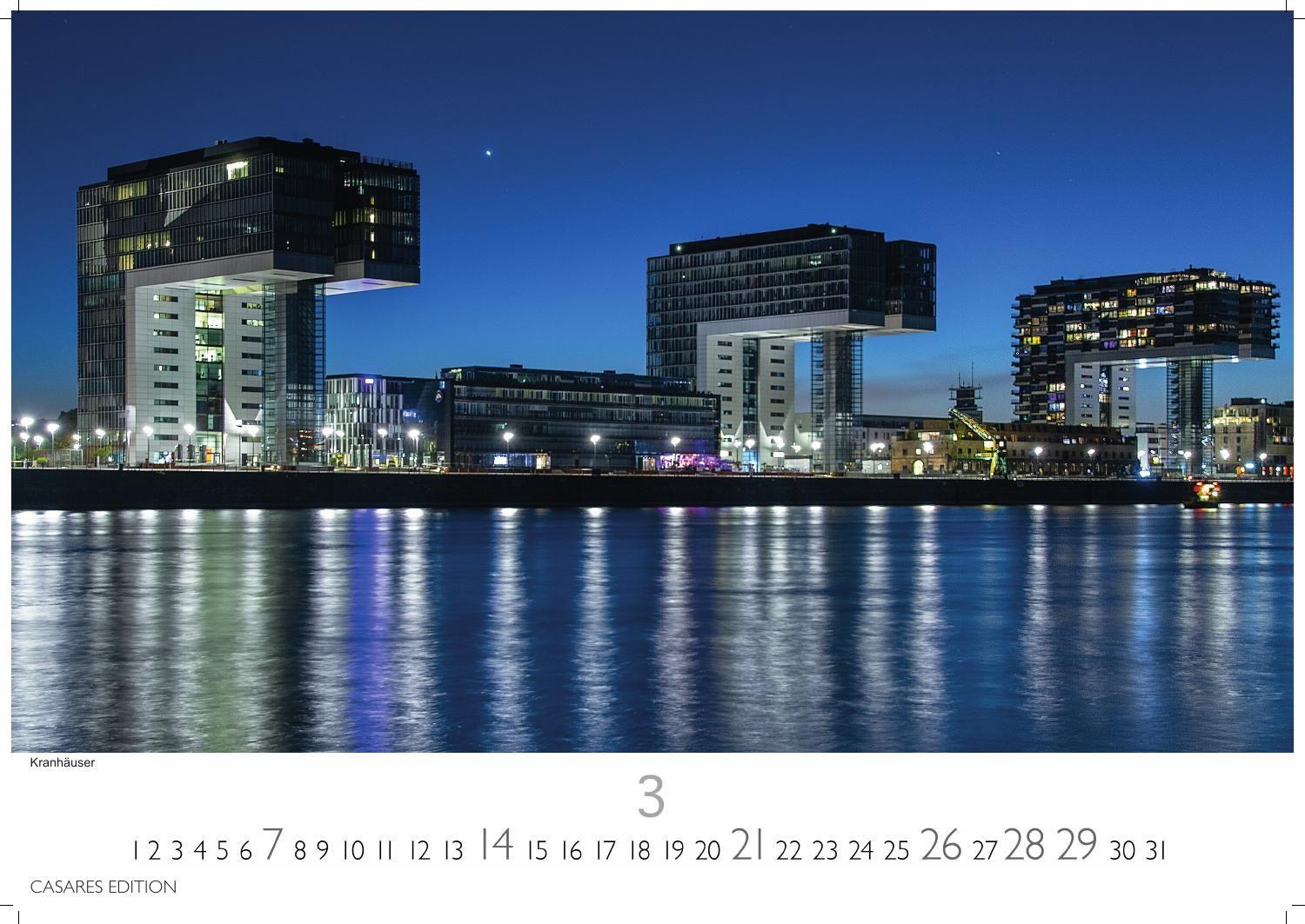 Beispielinhalt (Bild) Köln Kalender 2027 - Wandkalender | Fotokalender Deutschland 24x35cm - beeindruckende Fotos vom Dom, Rhein & Altstadt