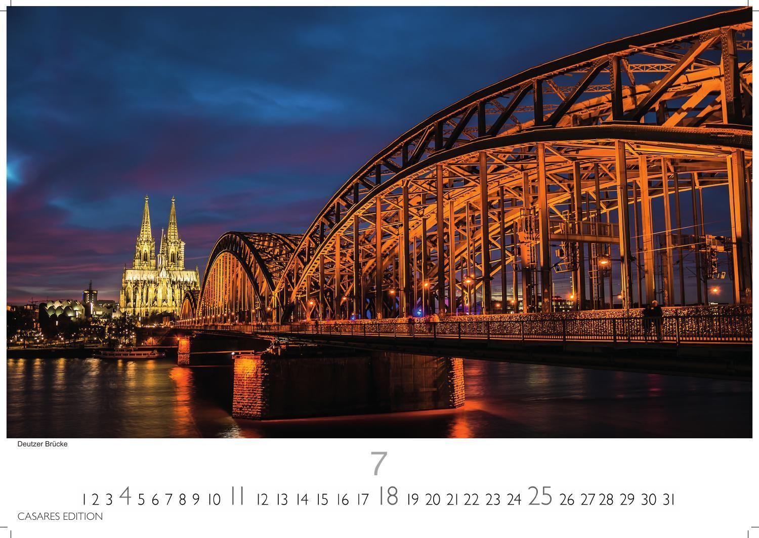 Beispielinhalt (Bild) Köln Kalender 2027 - Wandkalender | Fotokalender Deutschland 24x35cm - beeindruckende Fotos vom Dom, Rhein & Altstadt