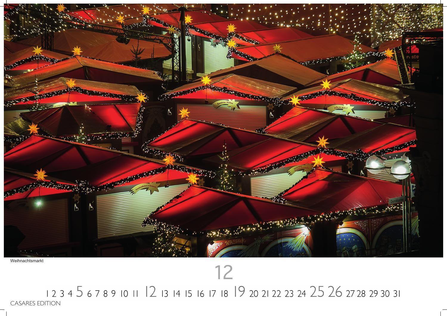 Beispielinhalt (Bild) Köln Kalender 2027 - Wandkalender | Fotokalender Deutschland 24x35cm - beeindruckende Fotos vom Dom, Rhein & Altstadt