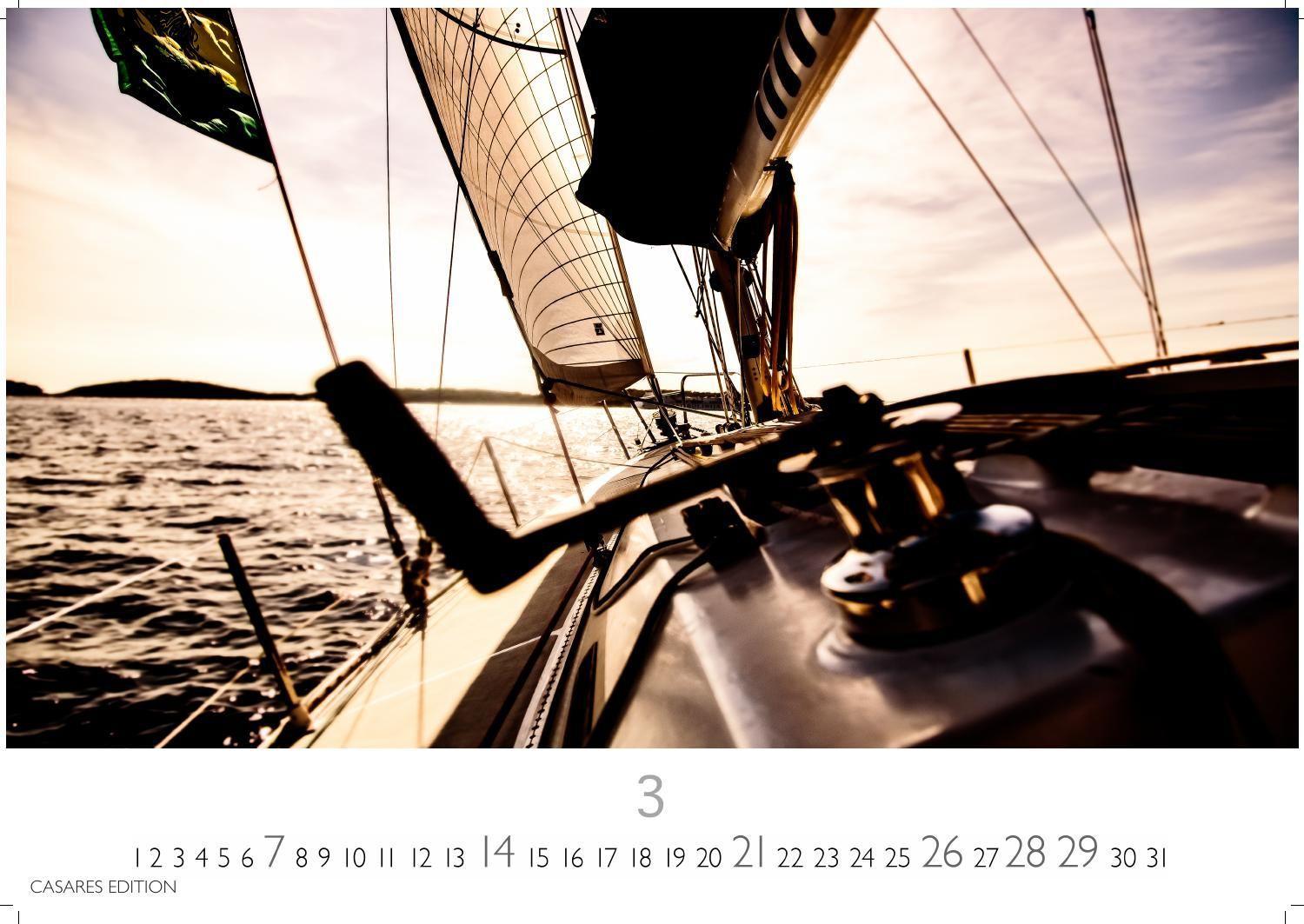 Beispielinhalt (Bild) Segeln Kalender 2027 - Wandkalender | Fotokalender | Segelkalender Kalender für Segelliebhaber, Sportkalender 35x50cm
