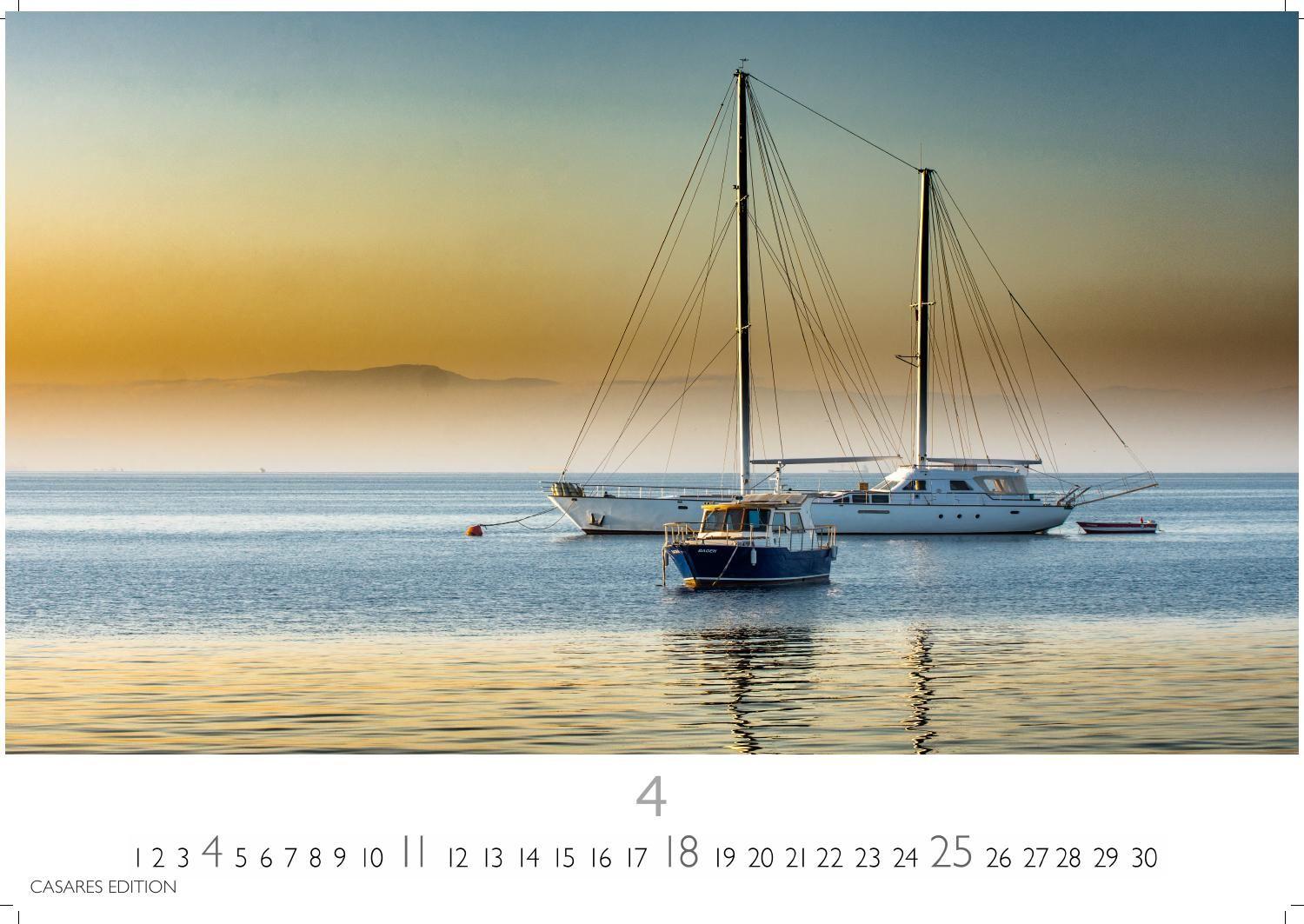 Beispielinhalt (Bild) Segeln Kalender 2027 - Wandkalender | Fotokalender | Segelkalender Kalender für Segelliebhaber, Sportkalender 35x50cm