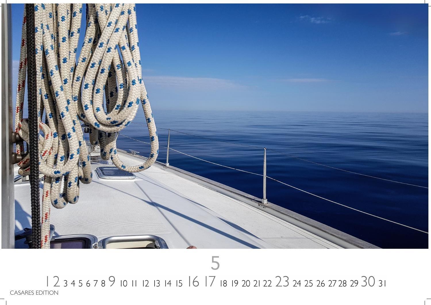 Beispielinhalt (Bild) Segeln Kalender 2027 - Wandkalender | Fotokalender | Segelkalender Kalender für Segelliebhaber, Sportkalender 35x50cm