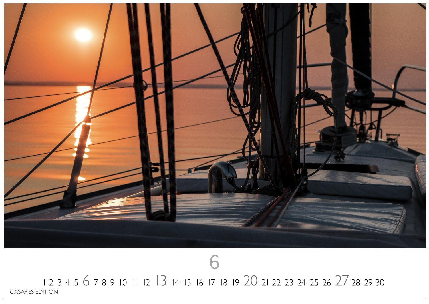 Beispielinhalt (Bild) Segeln Kalender 2027 - Wandkalender | Fotokalender | Segelkalender Kalender für Segelliebhaber, Sportkalender 35x50cm