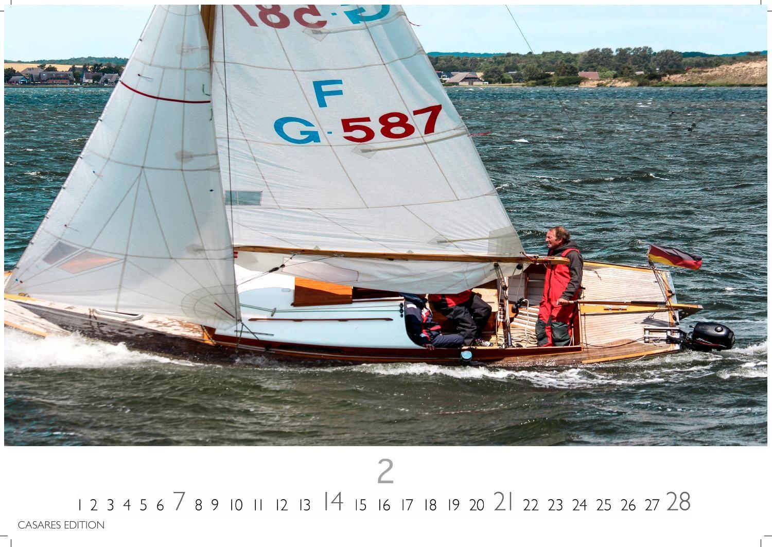 Beispielinhalt (Bild) Segeln Kalender 2027 - Wandkalender | Fotokalender | Segelkalender Kalender für Segelliebhaber, Sportkalender 35x50cm