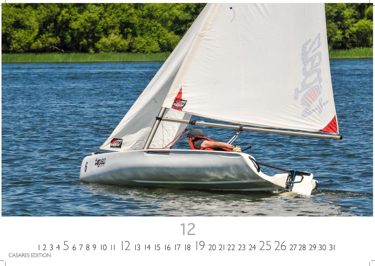 Beispielinhalt (Bild) Segeln Kalender 2027 - Wandkalender | Fotokalender | Segelkalender Kalender für Segelliebhaber, Sportkalender 35x50cm