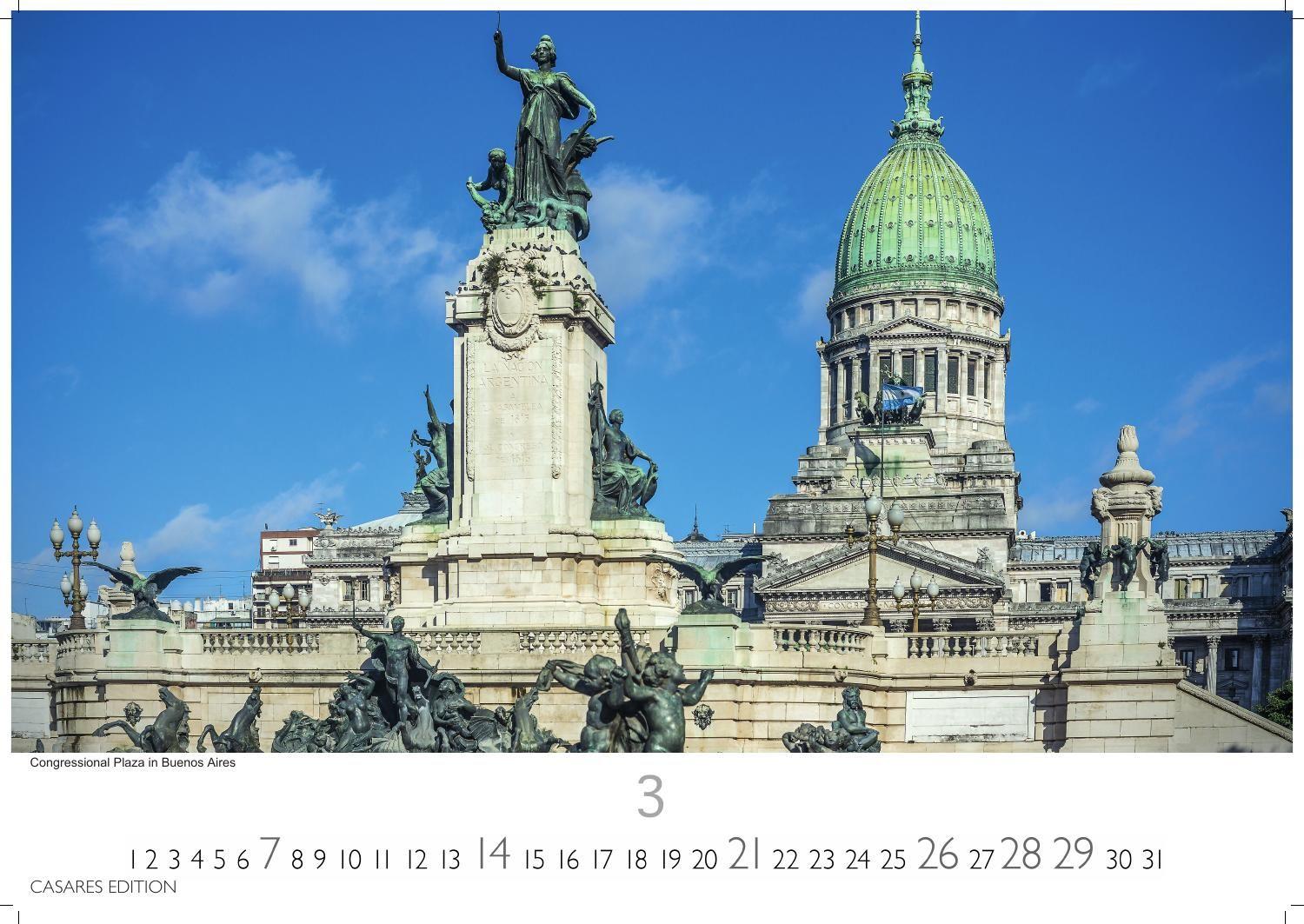 Beispielinhalt (Bild) Argentinien Kalender 2027 - Wandkalender | Fotokalender Südamerika 35x50cm - Faszinierende Landschaften und Städte Südamerikas, perfekt für Fans & Weltenbummler