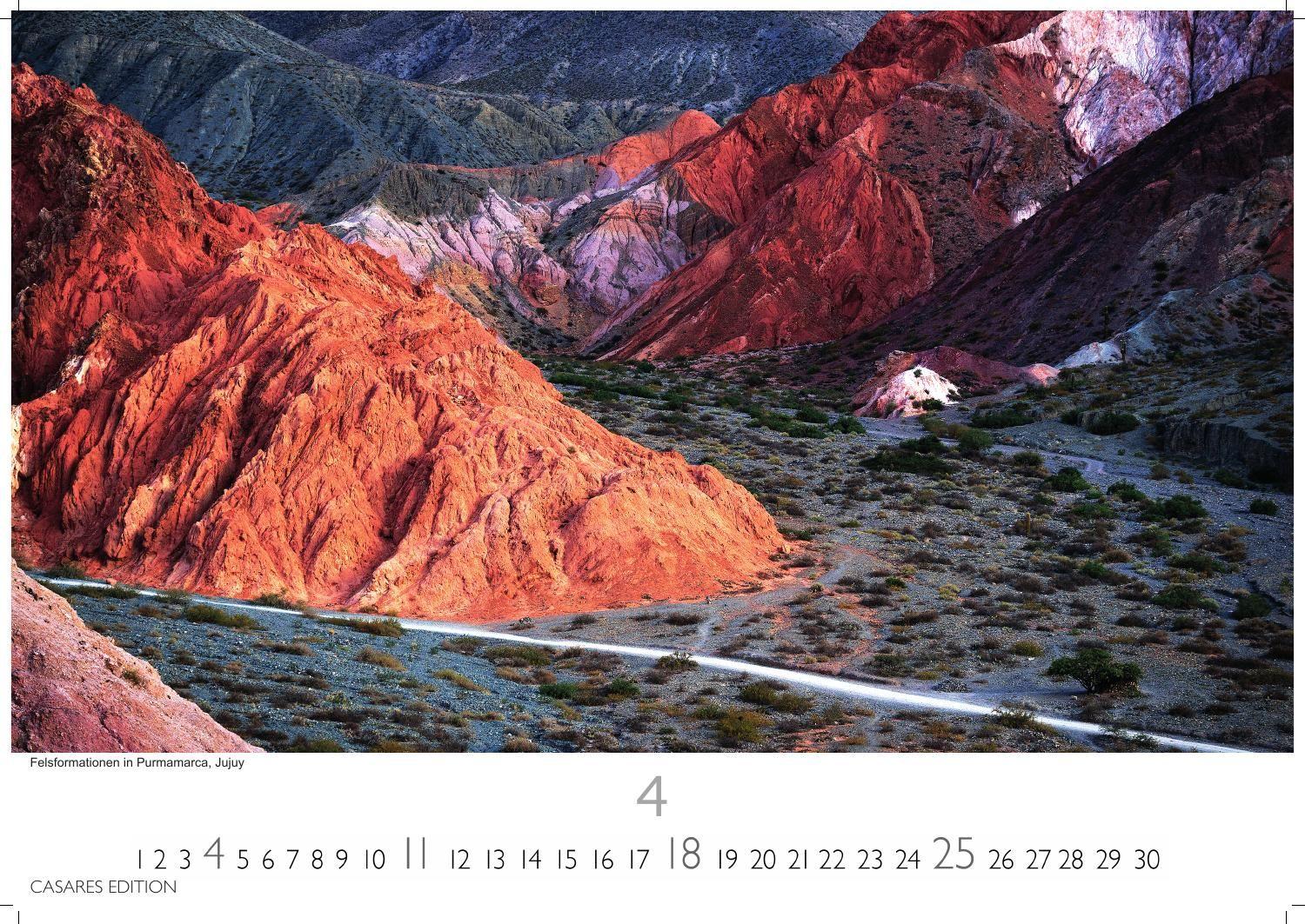 Beispielinhalt (Bild) Argentinien Kalender 2027 - Wandkalender | Fotokalender Südamerika 35x50cm - Faszinierende Landschaften und Städte Südamerikas, perfekt für Fans & Weltenbummler