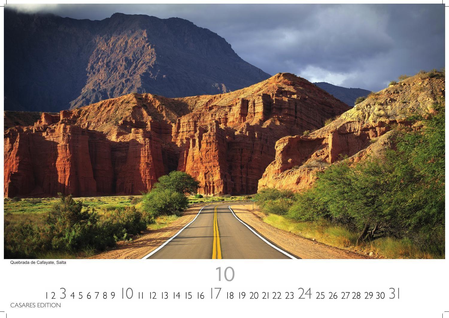 Beispielinhalt (Bild) Argentinien Kalender 2027 - Wandkalender | Fotokalender Südamerika 35x50cm - Faszinierende Landschaften und Städte Südamerikas, perfekt für Fans & Weltenbummler