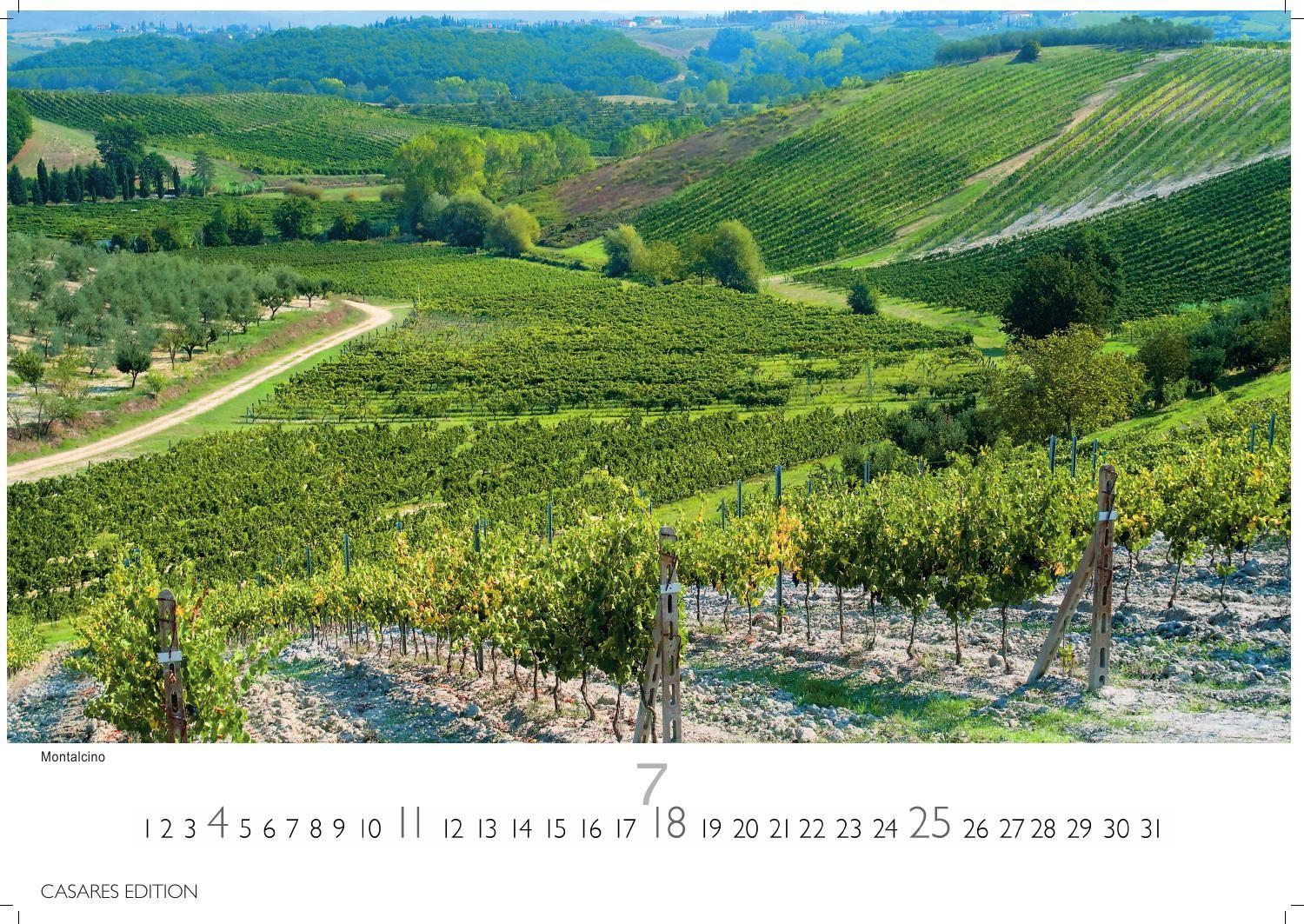 Beispielinhalt (Bild) Toskana Kalender 2027 - Wandkalender | Fotokalender Italien 24x35 cm - mit malerischen Fotos der Toskana- Italien