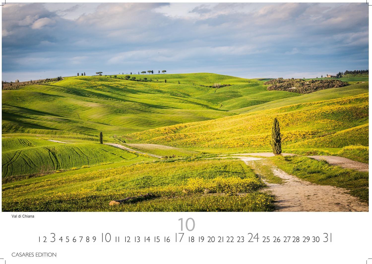 Beispielinhalt (Bild) Toskana Kalender 2027 - Wandkalender | Fotokalender Italien 24x35 cm - mit malerischen Fotos der Toskana- Italien