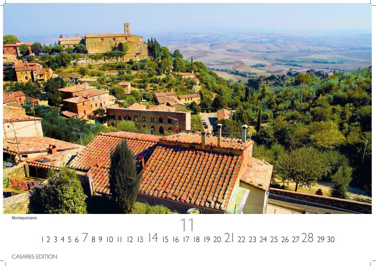 Beispielinhalt (Bild) Toskana Kalender 2027 - Wandkalender | Fotokalender Italien 24x35 cm - mit malerischen Fotos der Toskana- Italien
