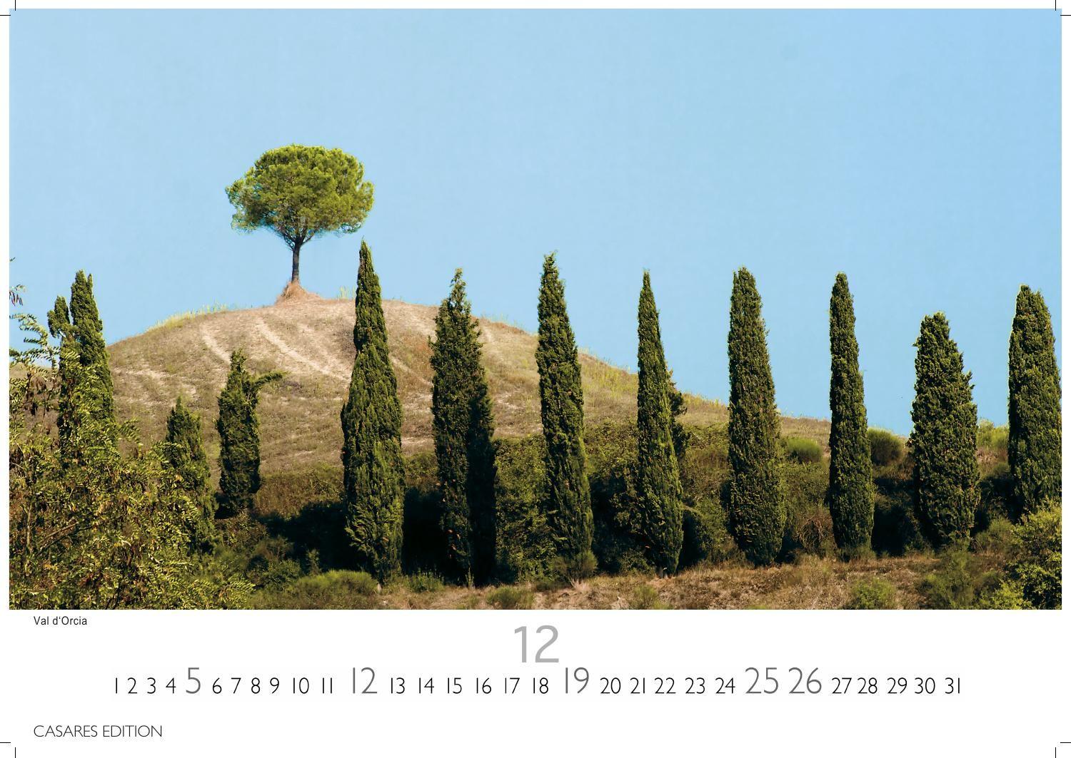 Beispielinhalt (Bild) Toskana Kalender 2027 - Wandkalender | Fotokalender Italien 24x35 cm - mit malerischen Fotos der Toskana- Italien