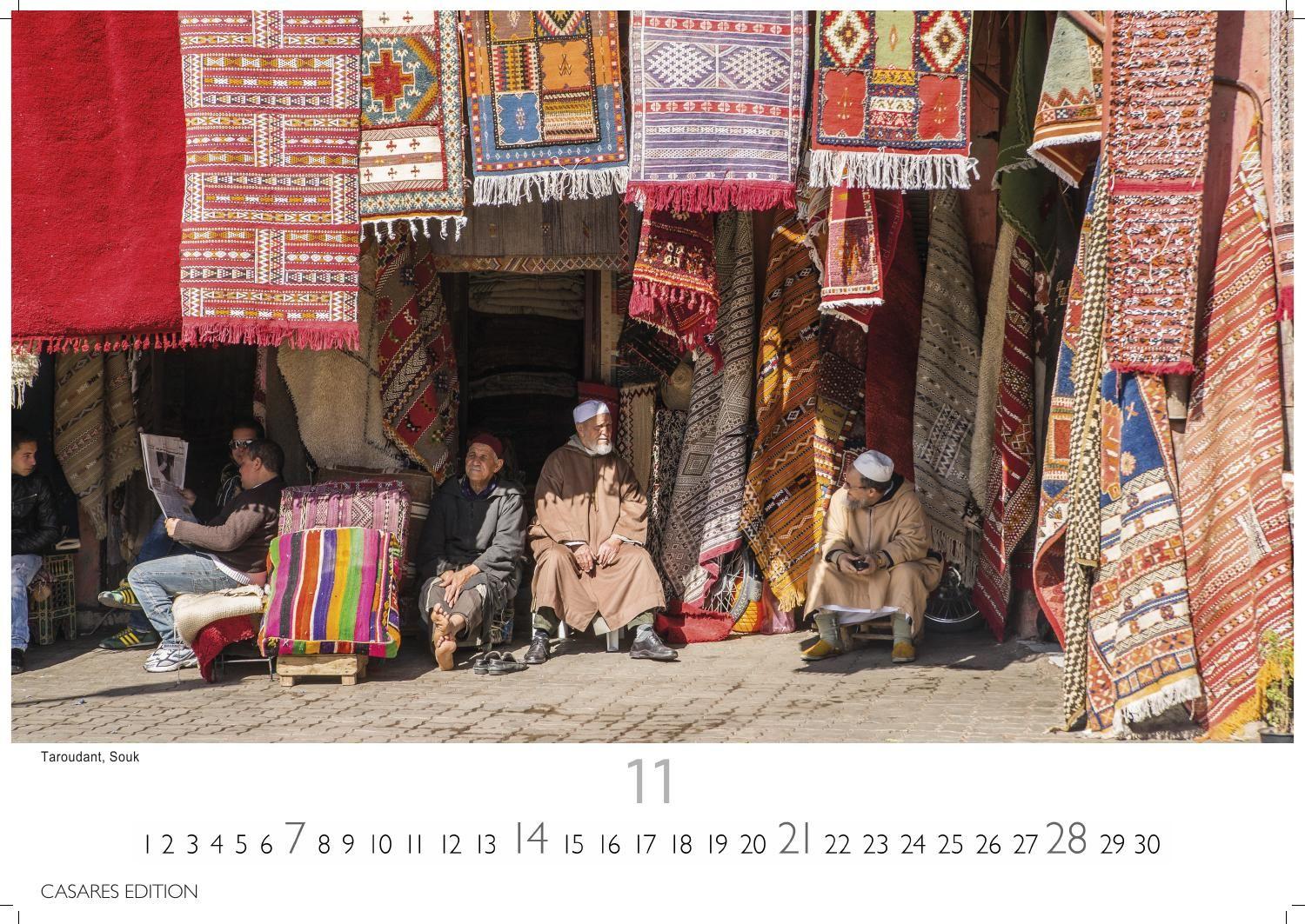 Beispielinhalt (Bild) Marokko Kalender 2027 - Wandkalender | Fotokalender Afrika 24x35 cm - Hochwertiger . für das Jahr 2027 - mit beeindruckenden Bildern aus Marokko.