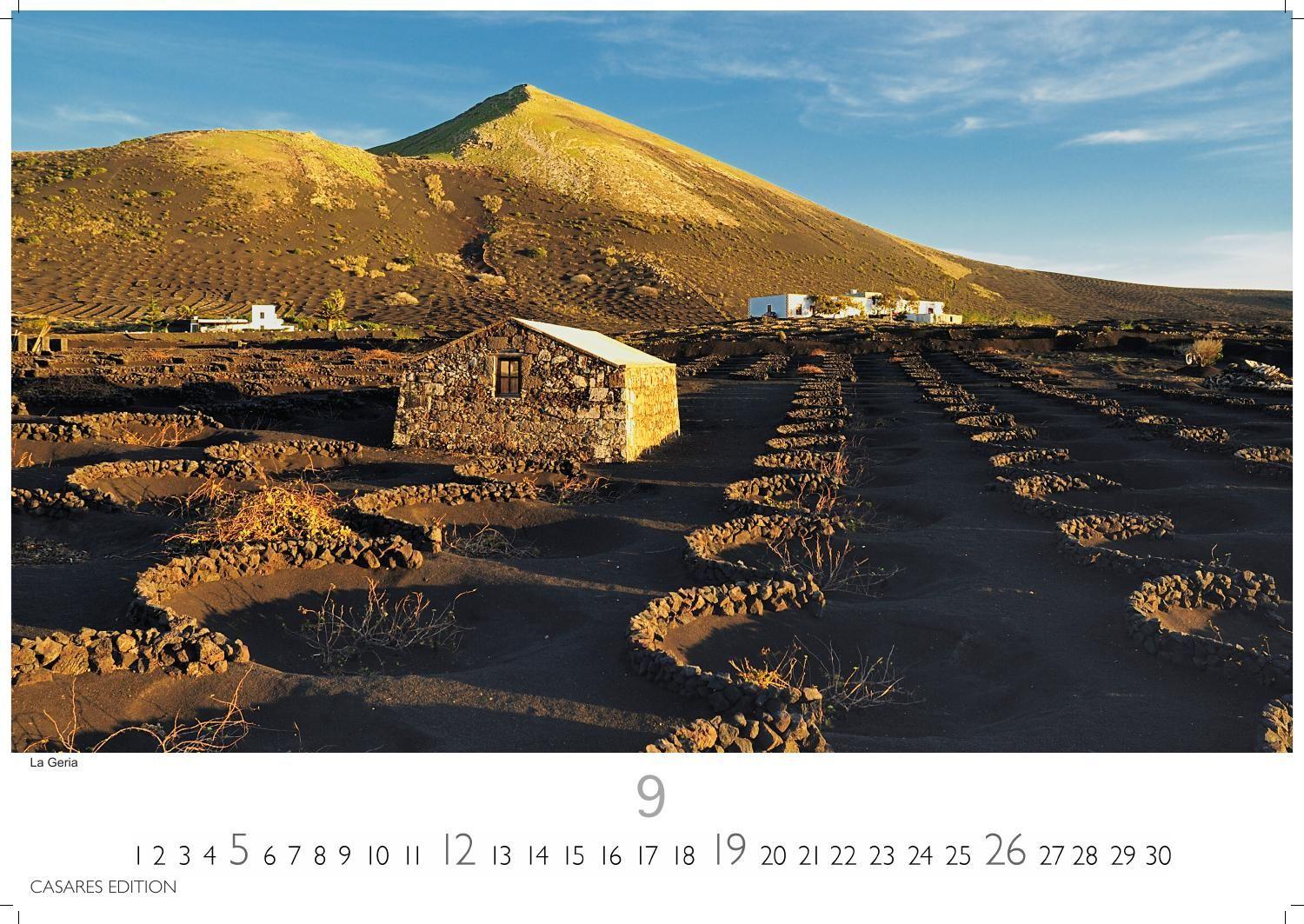 Beispielinhalt (Bild) Lanzarote Kalender 2027 - Wandkalender | Fotokalender Spanien 24x35 cm- - . mit beeindruckenden Bildern von Lanzarote