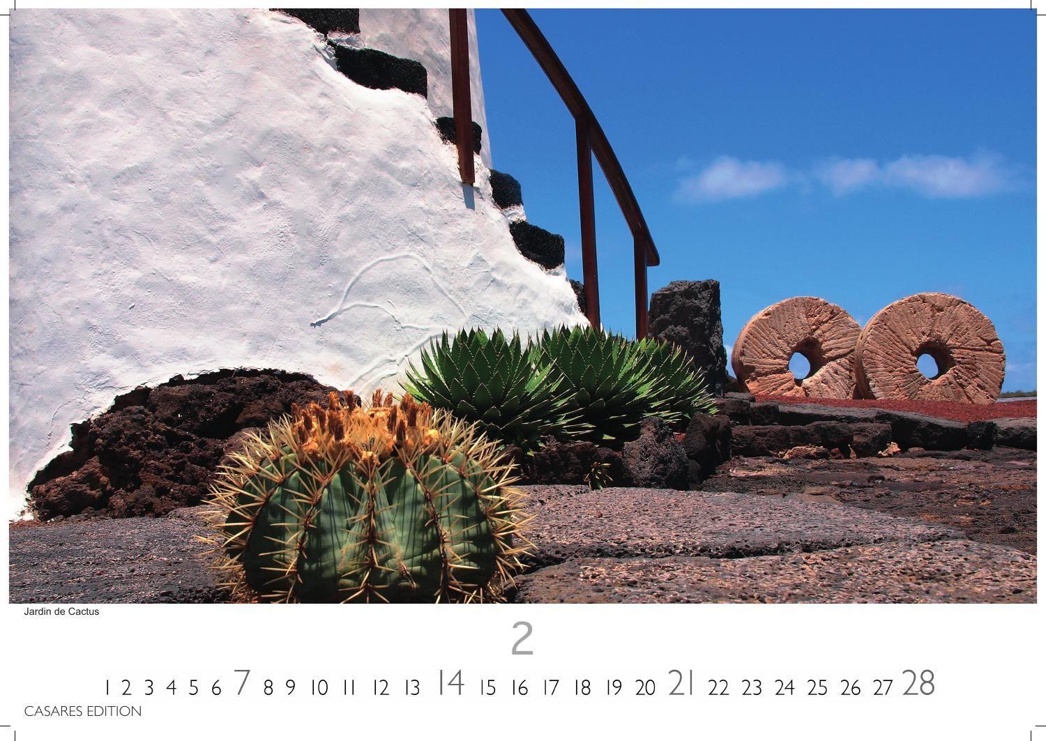 Beispielinhalt (Bild) Lanzarote Kalender 2027 - Wandkalender | Fotokalender Spanien 24x35 cm- - . mit beeindruckenden Bildern von Lanzarote