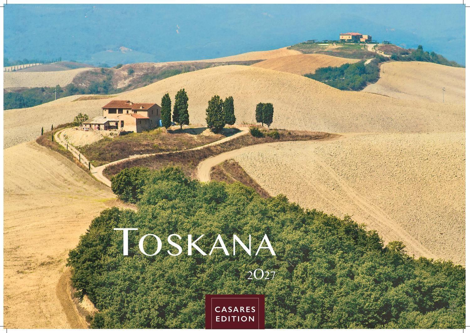 Vorderes Coverbild Toskana Kalender 2027 - Wandkalender | Fotokalender Italien 35x50cm - mit malerischen Fotos der Toskana, Italien