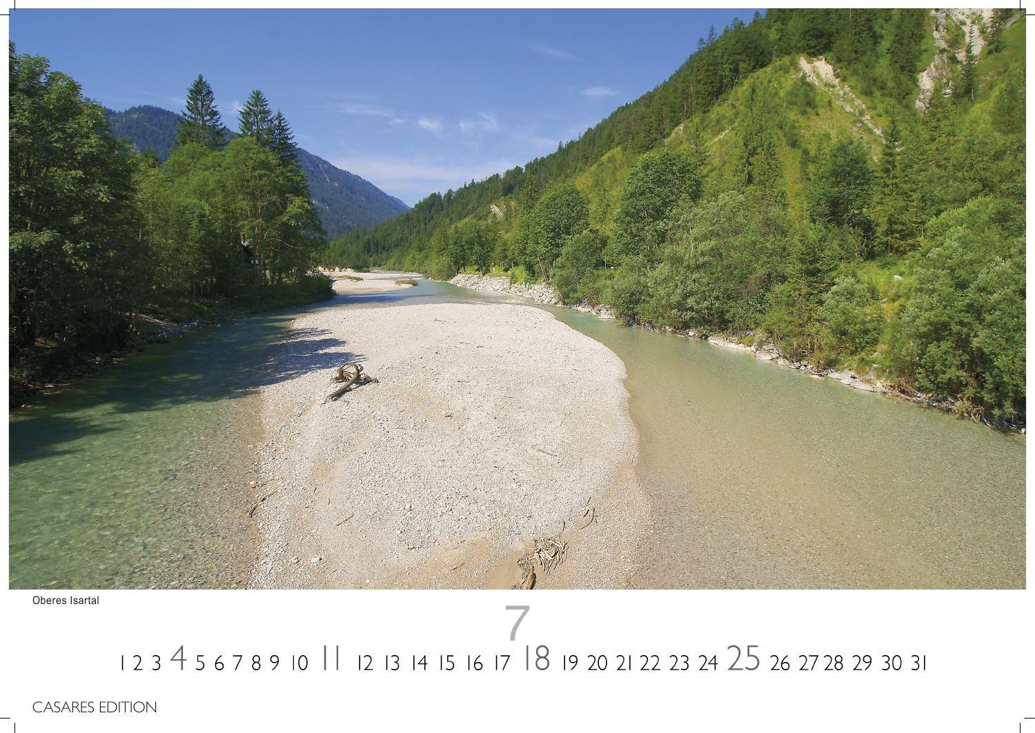 Beispielinhalt (Bild) Oberbayern Kalender 2027 - Wandkalender | Fotokalender Deutschland 50x35cm - faszinierende Natur, Berge & Brauchtum, Alpenkalender
